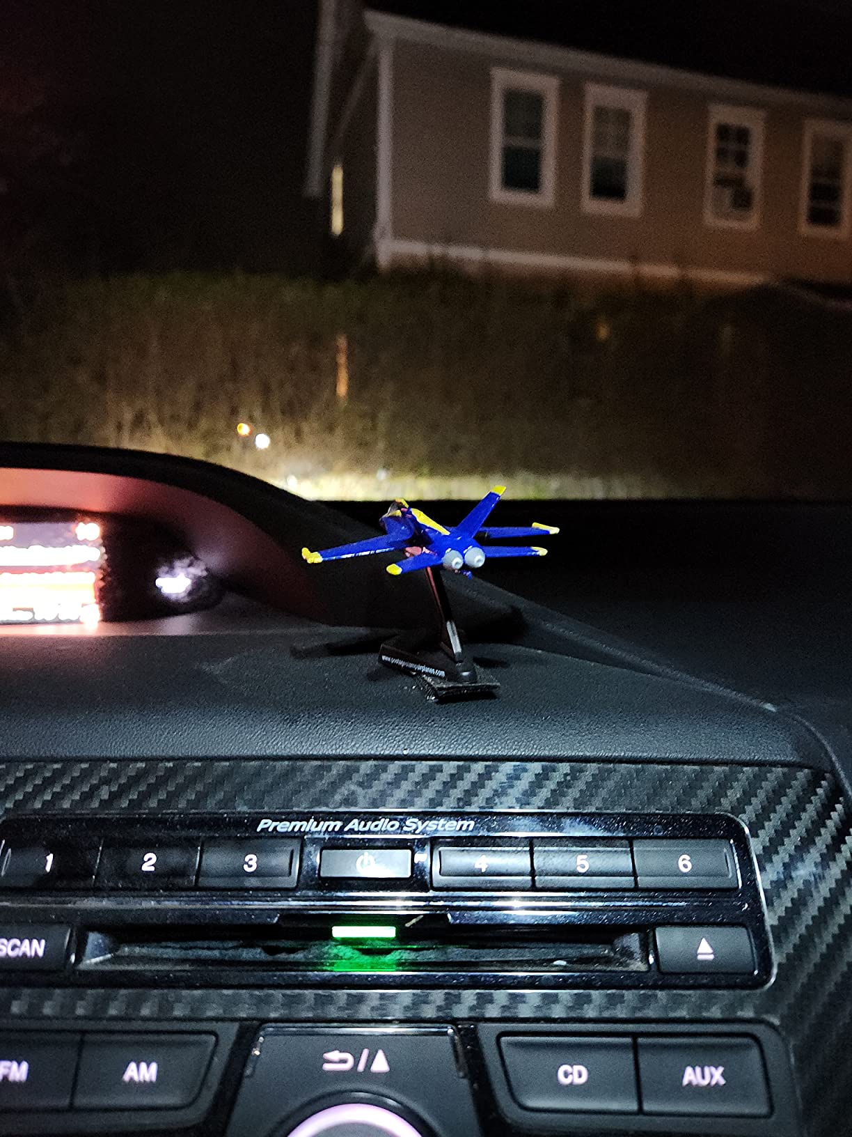 Postage Stamp F/A-18C Hornet Blue Angels - 1/150 Scale Die-Cast Metal Jet Model with Display Stand - Officially Licensed US Navy Collectible Aircraft for Adults Ages 14+ customer photo 2