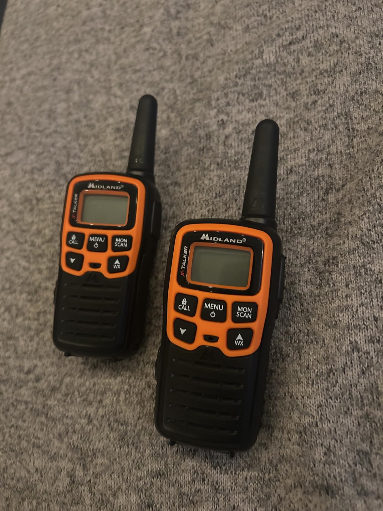 Midland T51VP3 X-TALKER Spotting and Recovery Walkie-Talkie Long Range - FRS Two Way Radio with NOAA Weather Scan + Alert, 38 Privacy Codes - Black/Orange - 2 Pack customer photo 2