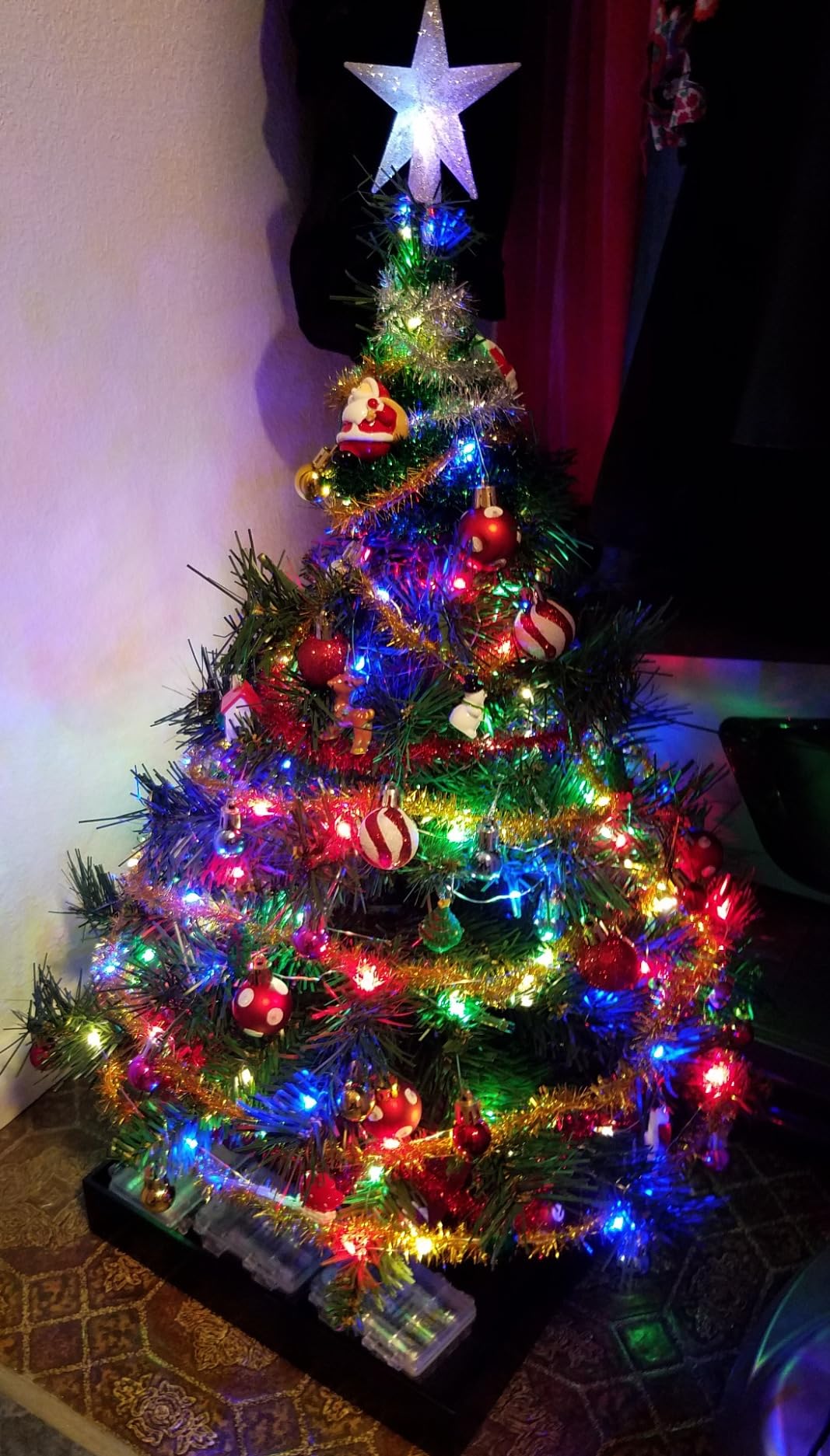 National Tree Company 24in Pre-Lit Majestic Fir Artificial Christmas Tree with 35 Multicolor Lights & Timer customer photo 2