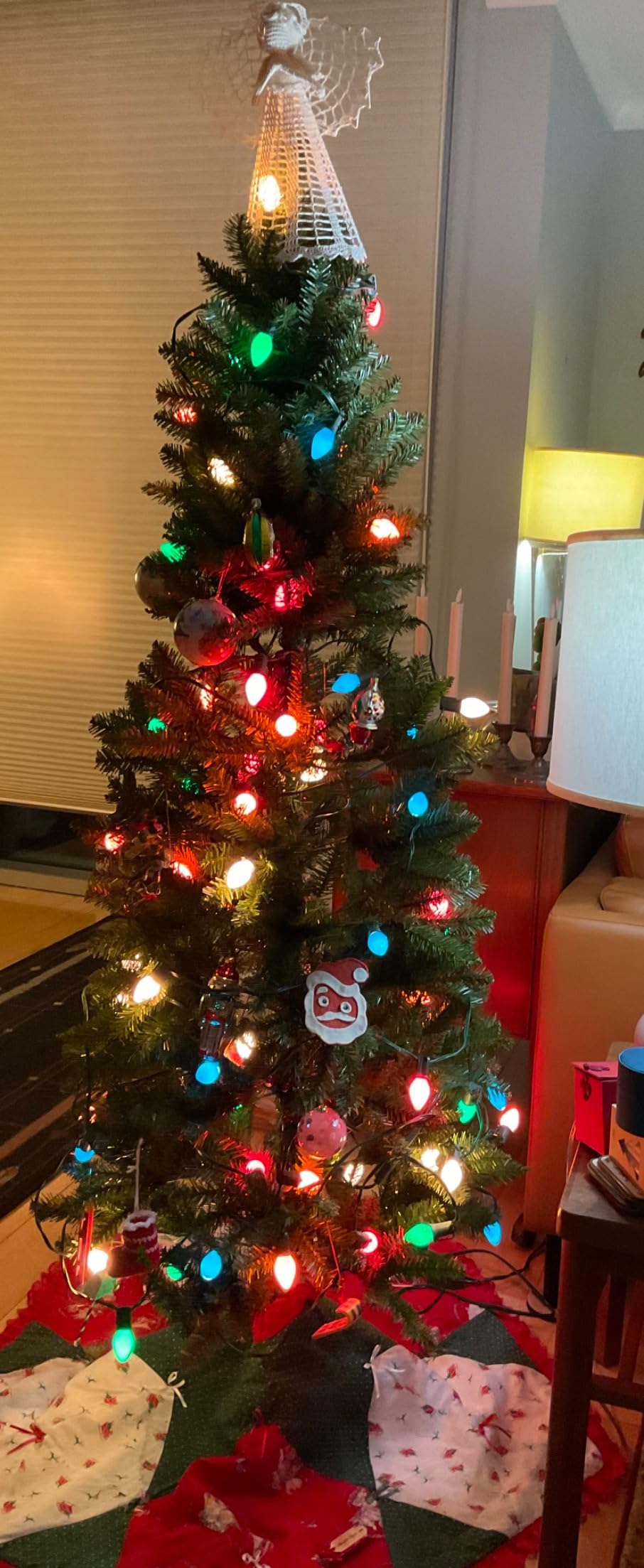 National Tree Company 6ft Unlit Kingswood Fir Slim Christmas Tree | 629 Tips, Includes Stand, Artificial, Green customer photo 2