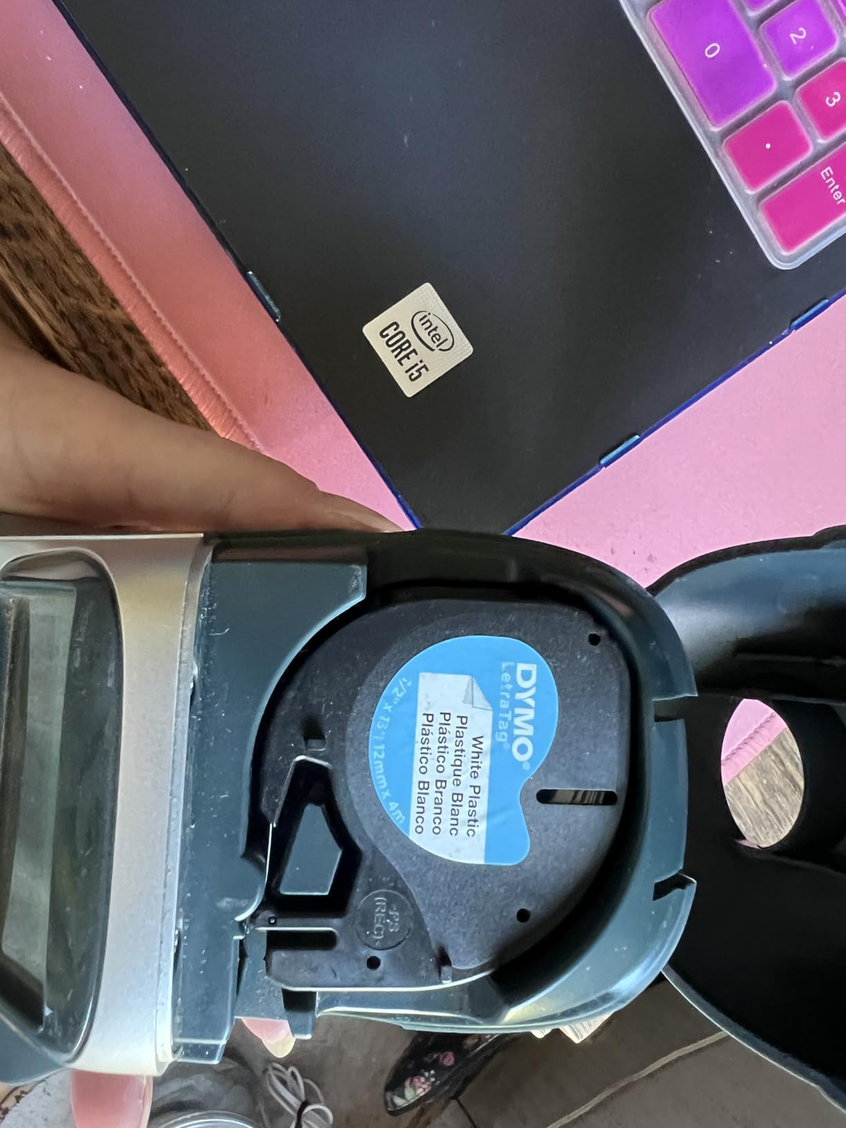DYMO LetraTag 100H Label Maker Machine with 3 LT Label Tapes | Perfect for Home & Office Organization customer photo 2