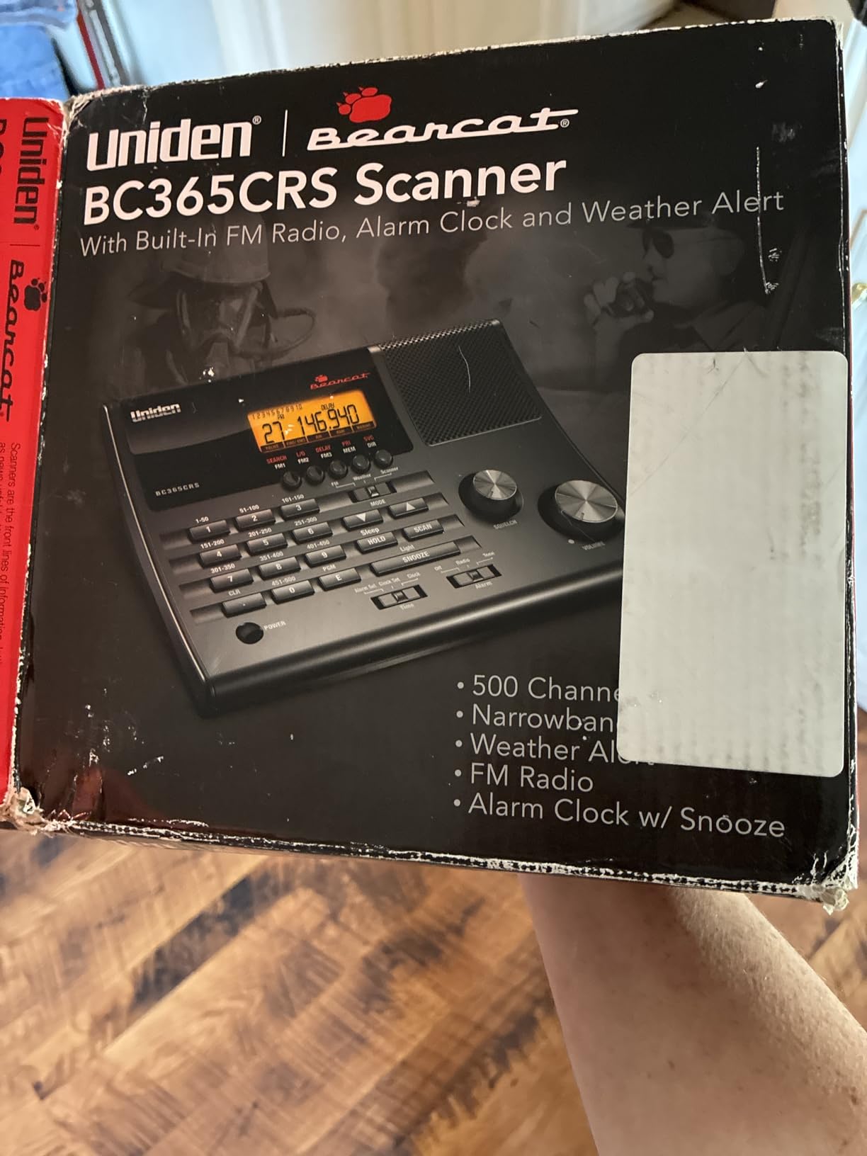 Uniden BC365CRS 500 Channel Scanner and Alarm Clock, Snooze, FM Radio, Weather Alerts, Search Bands used for Aviation, Railroad, Marine, Non-Digital Police/Fire/Public Safety transmissions and more customer photo 2