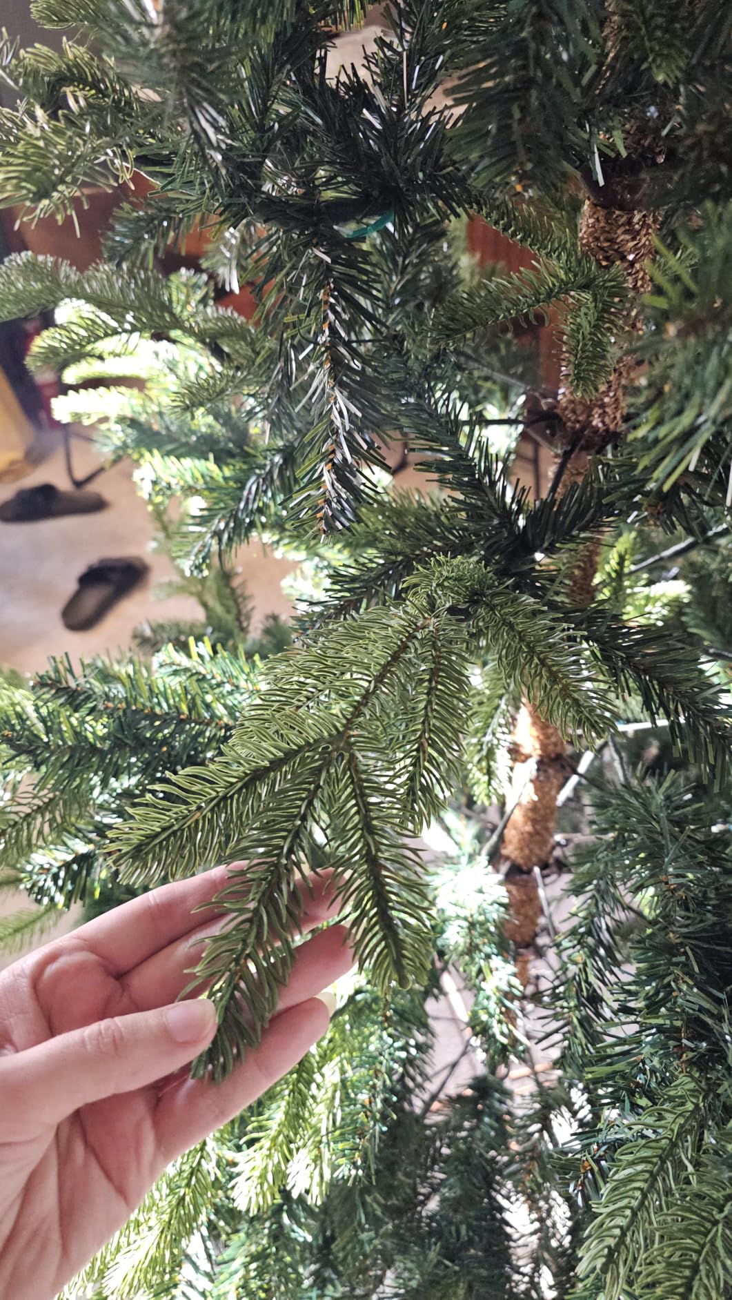 National Tree Company 7.5 ft Unlit Norwegian Spruce Artificial Christmas Tree, 1,325 Tips, Includes Stand, Green customer photo 1