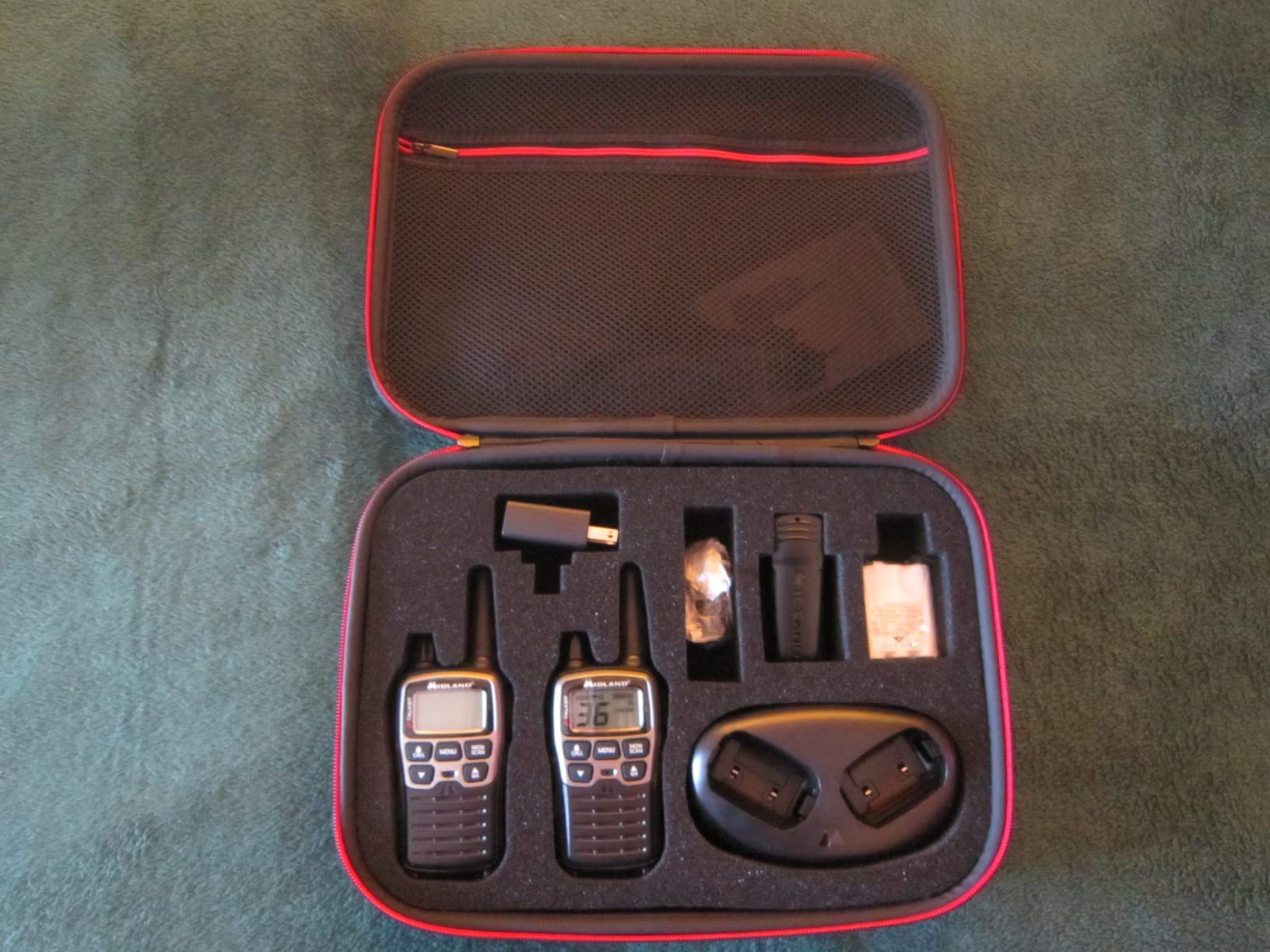 Midland T77VP5 X-TALKER Long Range Walkie-Talkie FRS Two-Way Radio for Camping Overlanding NOAA Weather Scan + Alert, 121 Privacy Codes - Includes Carrying Case & Headset Black/Silver, 2 Radio Bundle customer photo 2