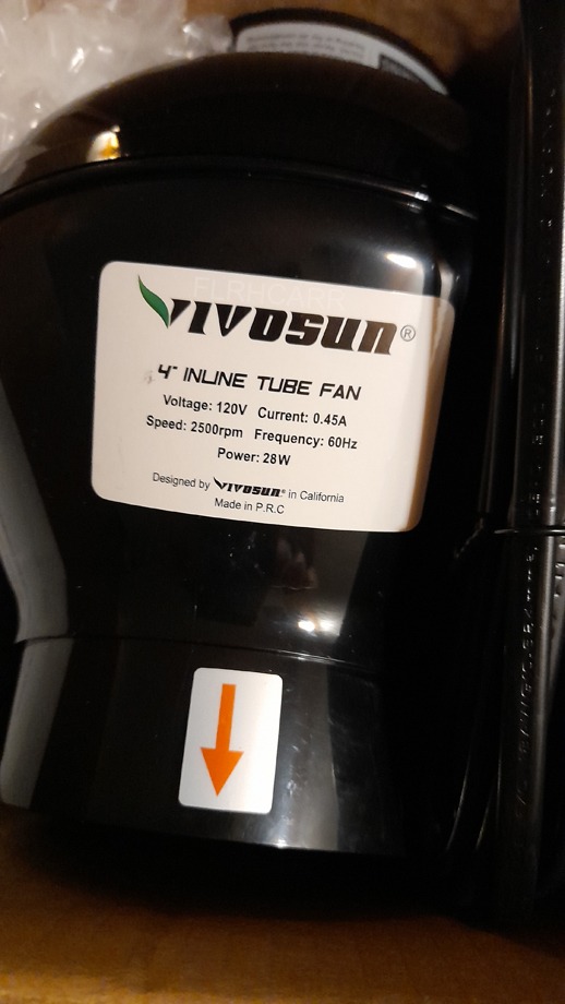 VIVOSUN D4 4 Inch 195 CFM Inline Duct Ventilation Fan, HVAC Vent Blower for Grow Tent, Attic, Basements or Kitchen, Hydroponics Exhaust Booster Fan customer photo 1