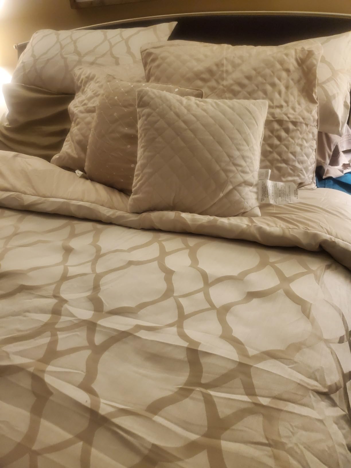 Riverbrook Home Hillcrest Comforter Bedding Set, King Size, Ivory Gold Traditional Decor, 10 Pieces customer photo 2