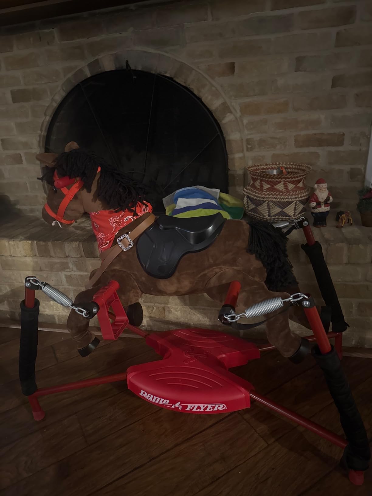 Radio Flyer Chestnut Interactive Riding Horse, for Ages 2-6, Ride On Toys | Toddler Ride On Toys, Plush Spring Rocking Horse, 3 Levels customer photo 2