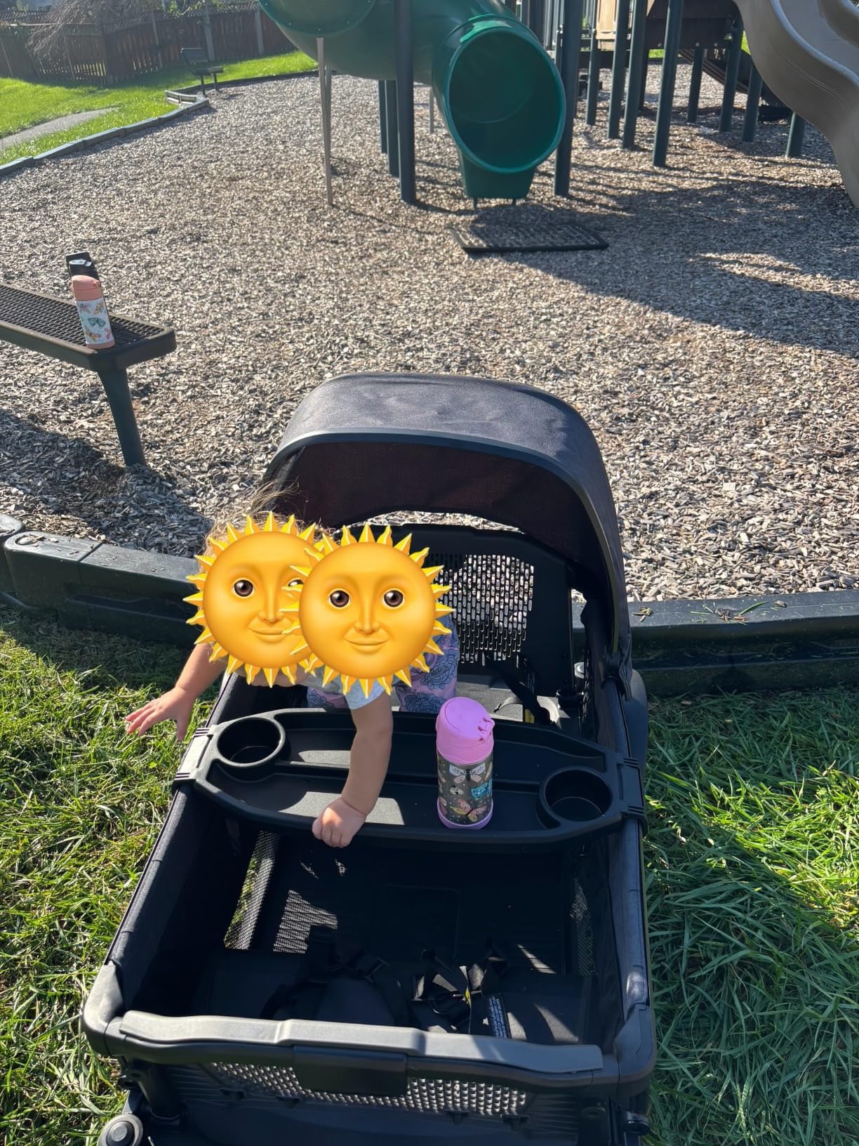 Veer All-Terrain Cruiser | Premium Off-Road Wagon Stroller for Babies, Toddlers, and Kids | Push/Pull/Push-Along Steering for Uneven Terrain | JPMA Certified | Lightweight and Collapsible | 2 Seats customer photo 2