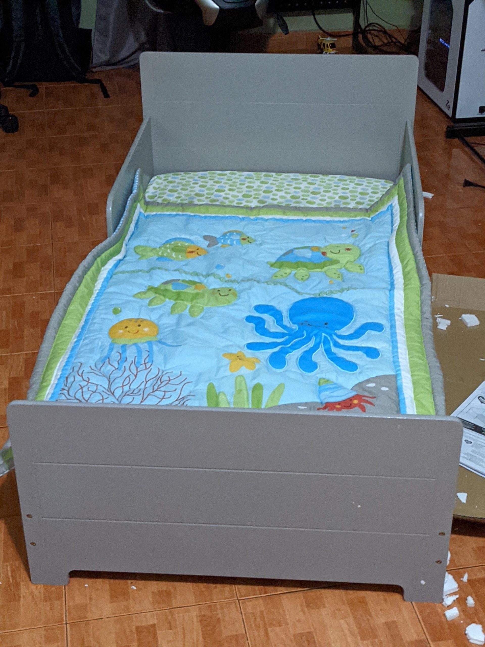 Delta Children MySize Toddler Bed, Grey customer photo 2