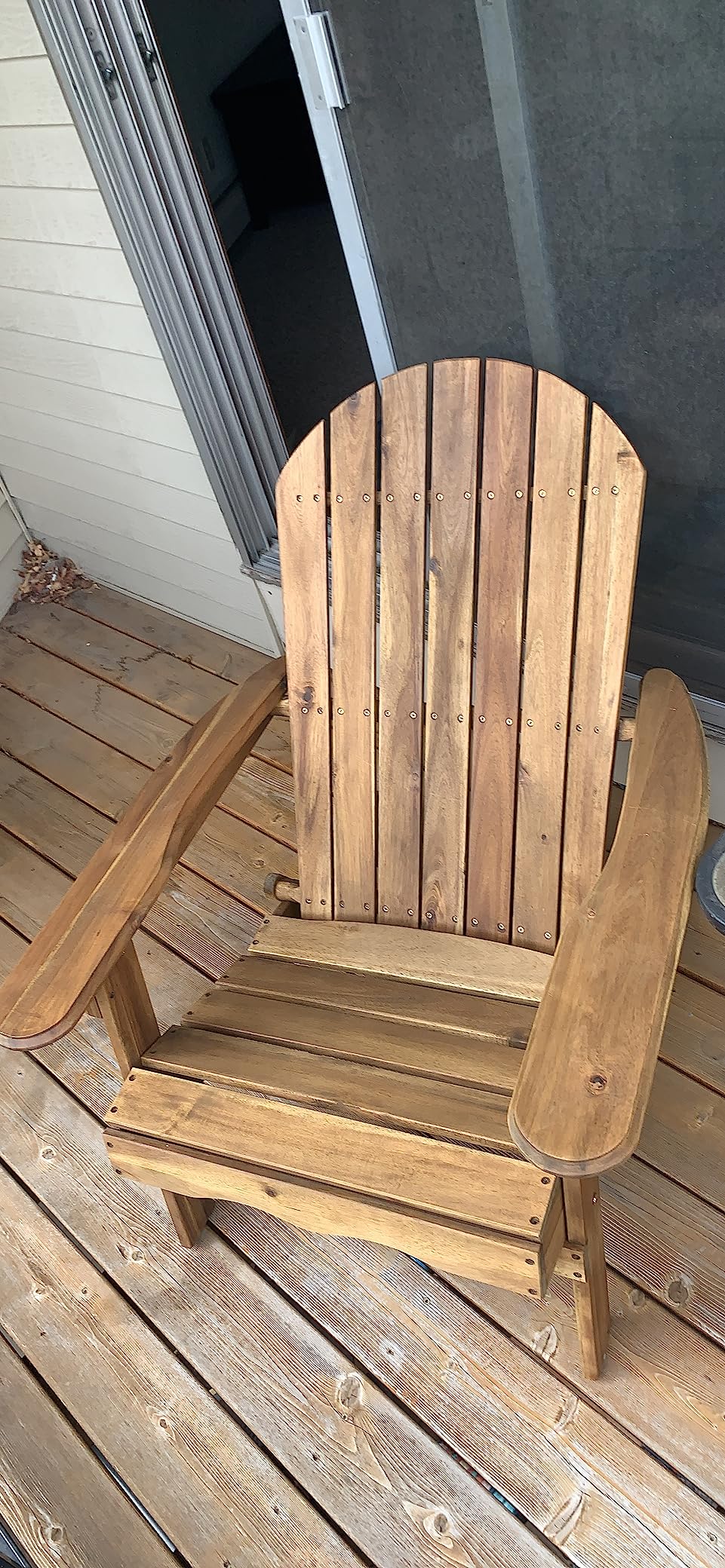 Christopher Knight Home Hanlee Folding Wood Adirondack Chair, Natural Stained Twin customer photo 1