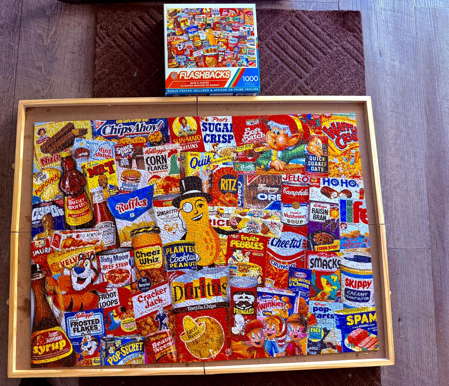MasterPieces 1000 Piece Jigsaw Puzzle Mom's Pantry | Vintage Kitchen Art | Vintage kitchen 1000 piece puzzle for adults with random cut pieces, matte finish, poster, recycled board customer photo 2