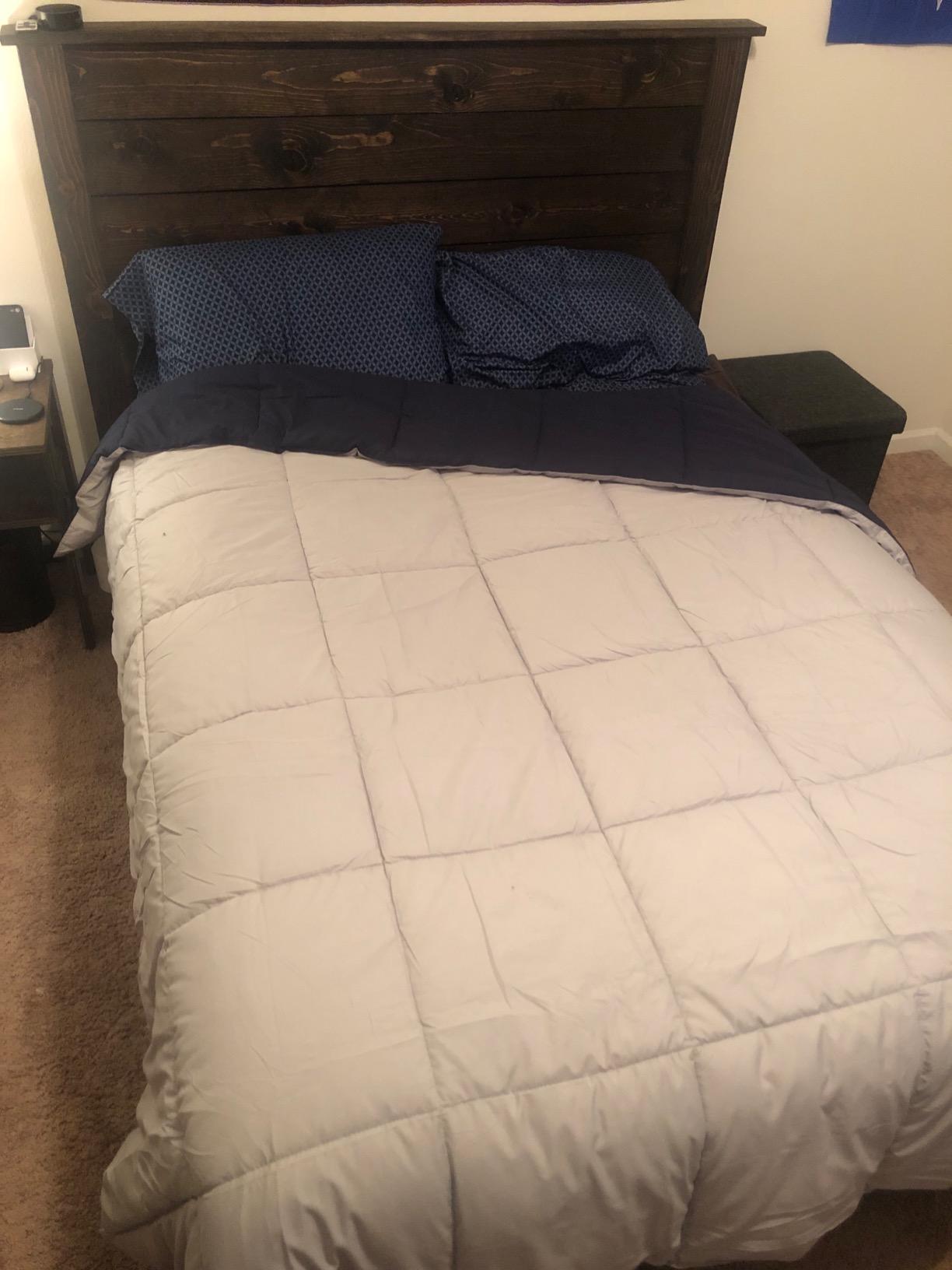 Modern Threads Down Alternative Reversible Comforter Purple/Silver Queen customer photo 1