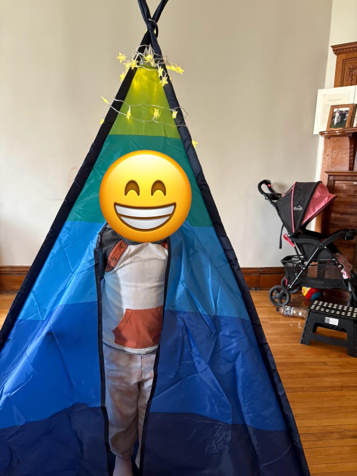Kids Teepee Tent & Star Lights, Children's Play House Toy, 42