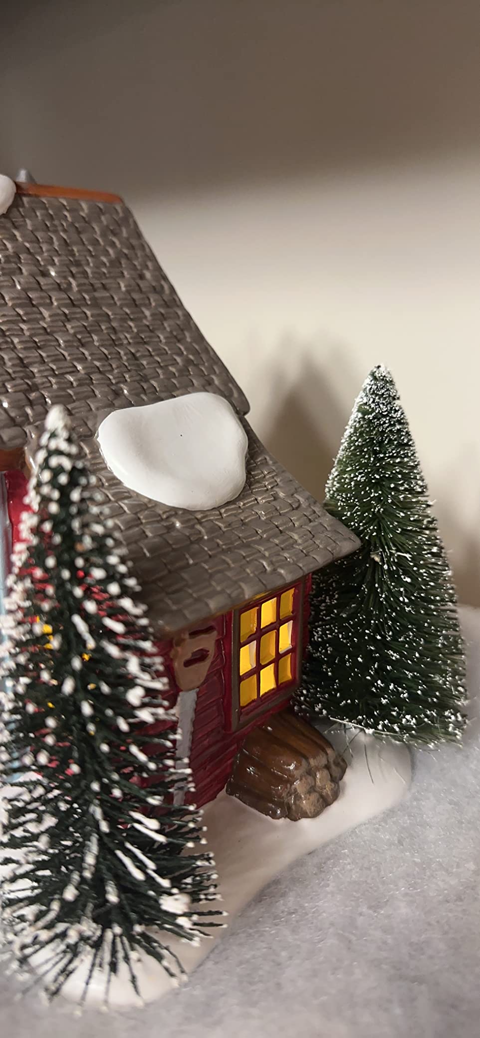 Department 56 Original Snow Village Village Farms Tree Lot Lit Building, 6.3 Inch, Multicolor customer photo 2