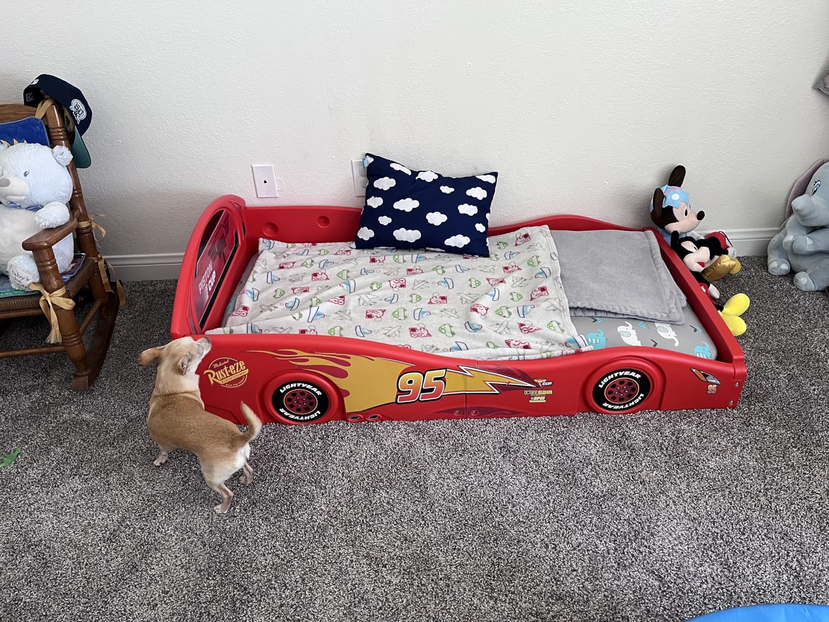 Delta Children Disney/Pixar Cars Lightning McQueen Plastic Toddler Bed customer photo 1