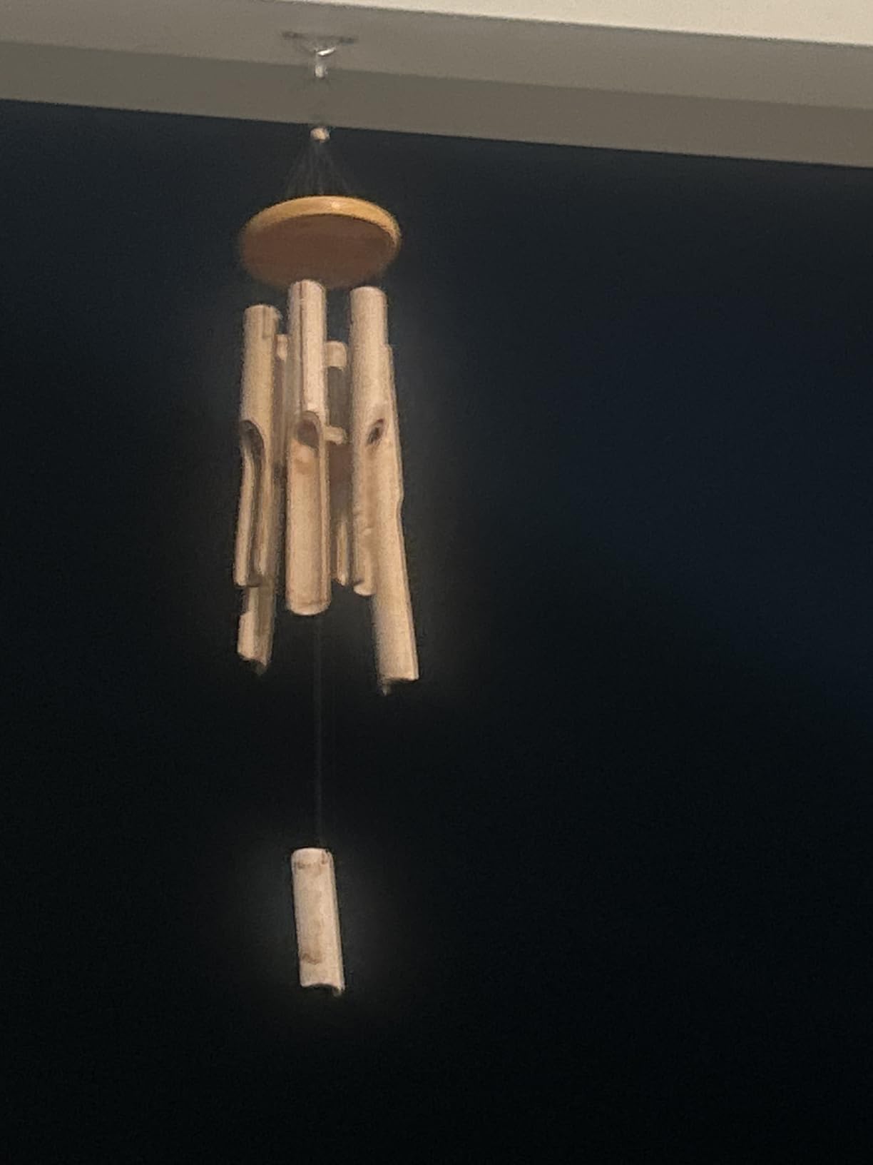 Bamboo Wind Chimes, Deep Tone Wooden Wind Chime Outdoor Garden Decor | Natural wooden wind chimes for outside with soothing tones, durable outdoor design, easy hanging hook, perfect garden decor customer photo 1