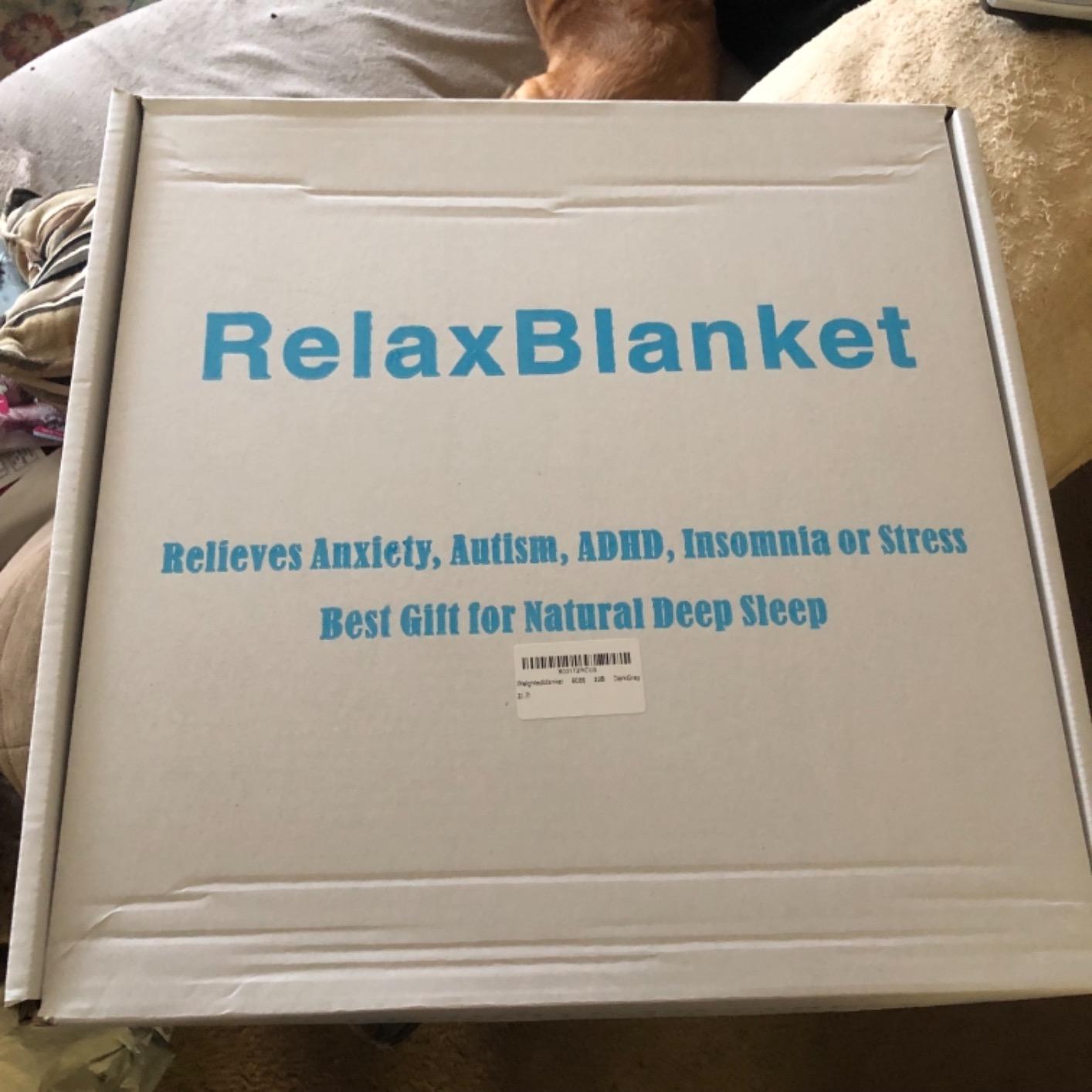 RelaxBlanket Kids Weighted Blanket | 40''x60'',5lbs | for Child Between 40-70 lbs | Premium Cotton Material with Glass Beads | Dark Grey customer photo 2