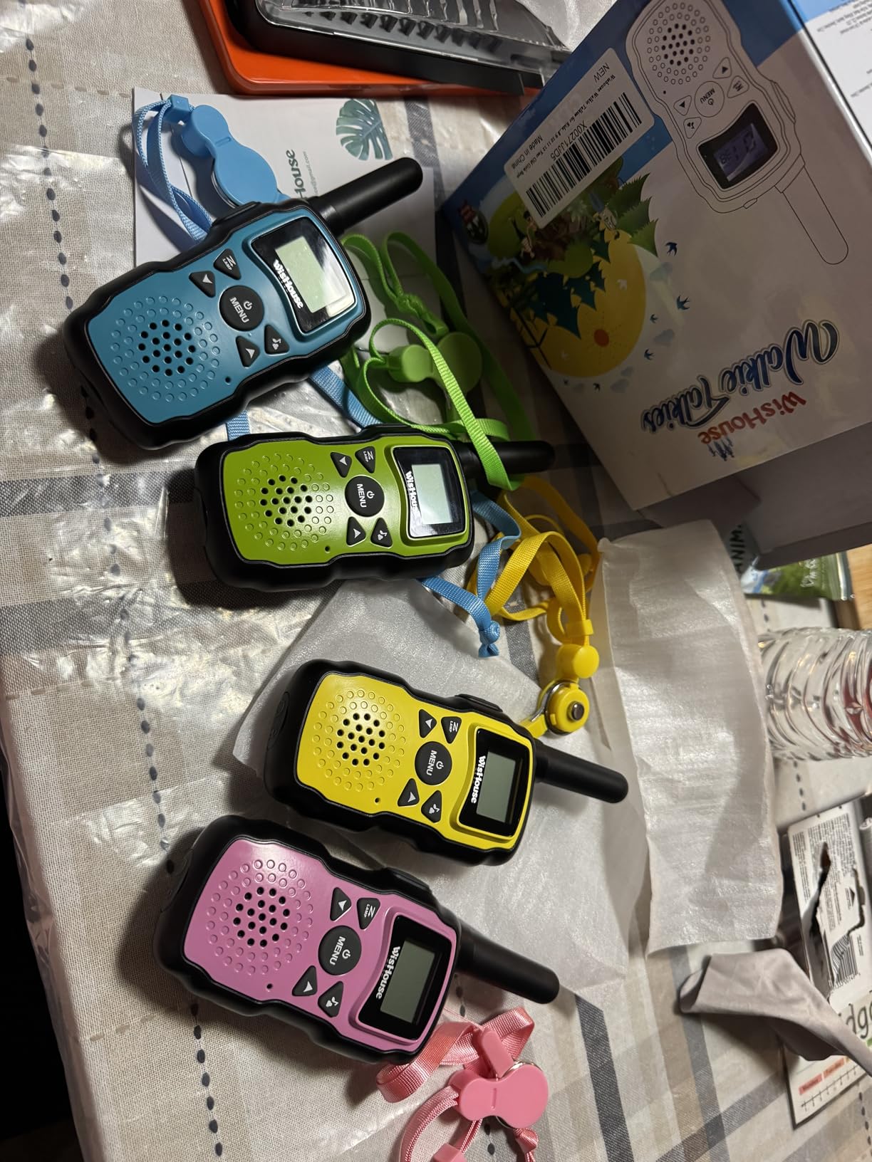 Wishouse Walkie Talkies for Kids 4 Pack,Family Walky Talky Adults Children Radio Long Range,Outdoor Camping Fun Toys Birthday Present Xmas Gifts for 4 5 6 7 8 Year Old Girls Boys No Battery No Charger customer photo 1
