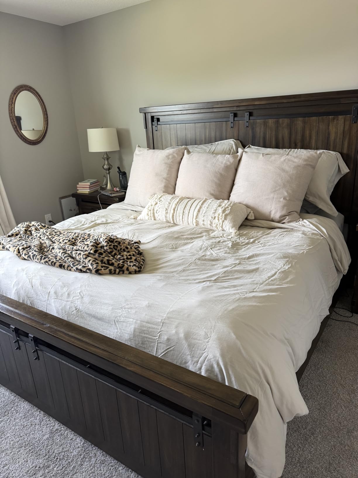 Serta Goose Feather Down Fiber Comforter King Size - 100% Cotton Cover Duvet Insert - Hotel Luxury Hypoallergenic Bedding Comforter All Season Medium Warmth 106 x 90 Inch White customer photo 2