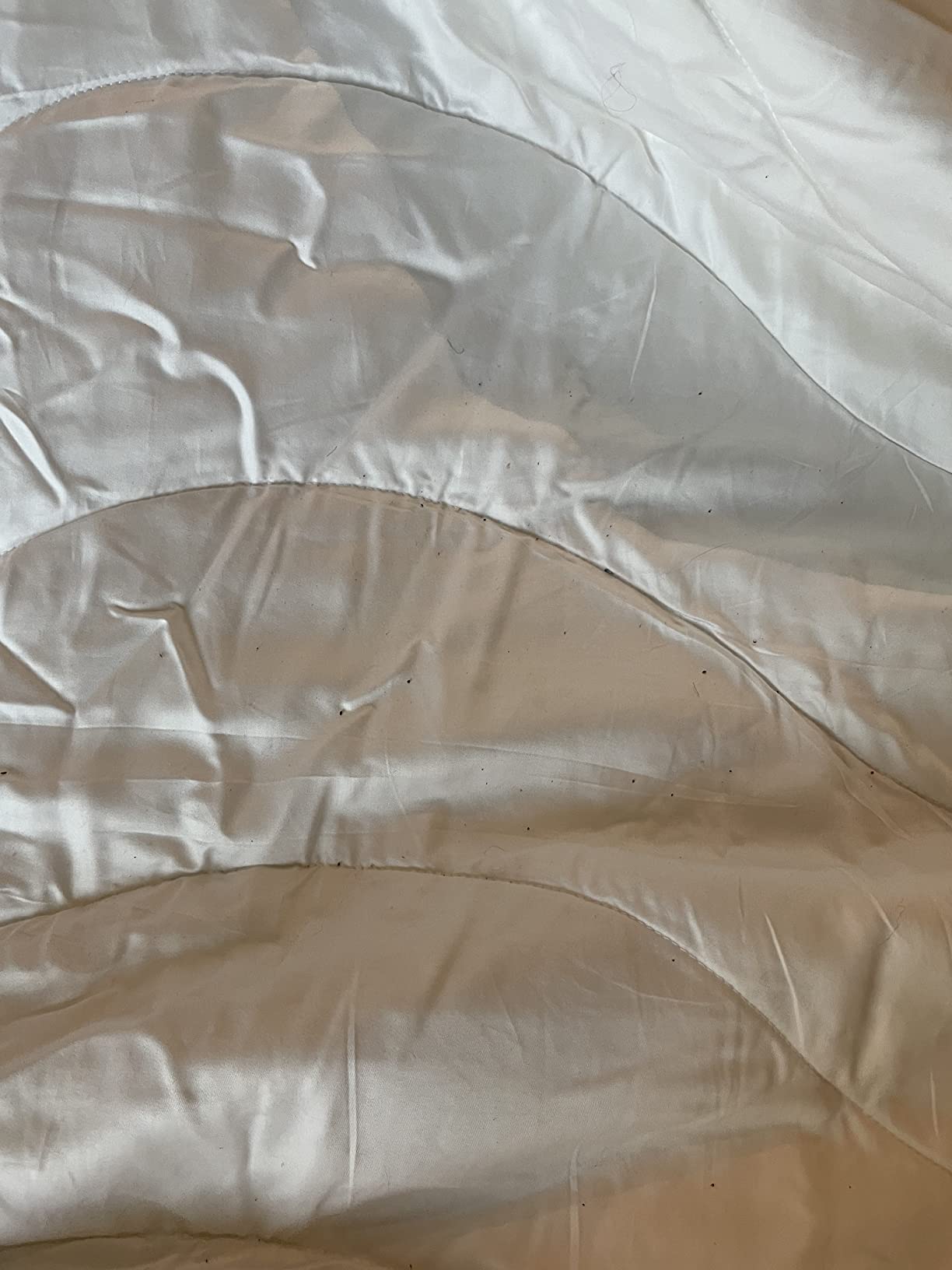 Buffy Breeze Comforter - Soft 100% Eucalyptus Lyocell, Cooling, White Lightweight Summer Duvet Insert with Corner Tabs (Full/Queen) customer photo 2