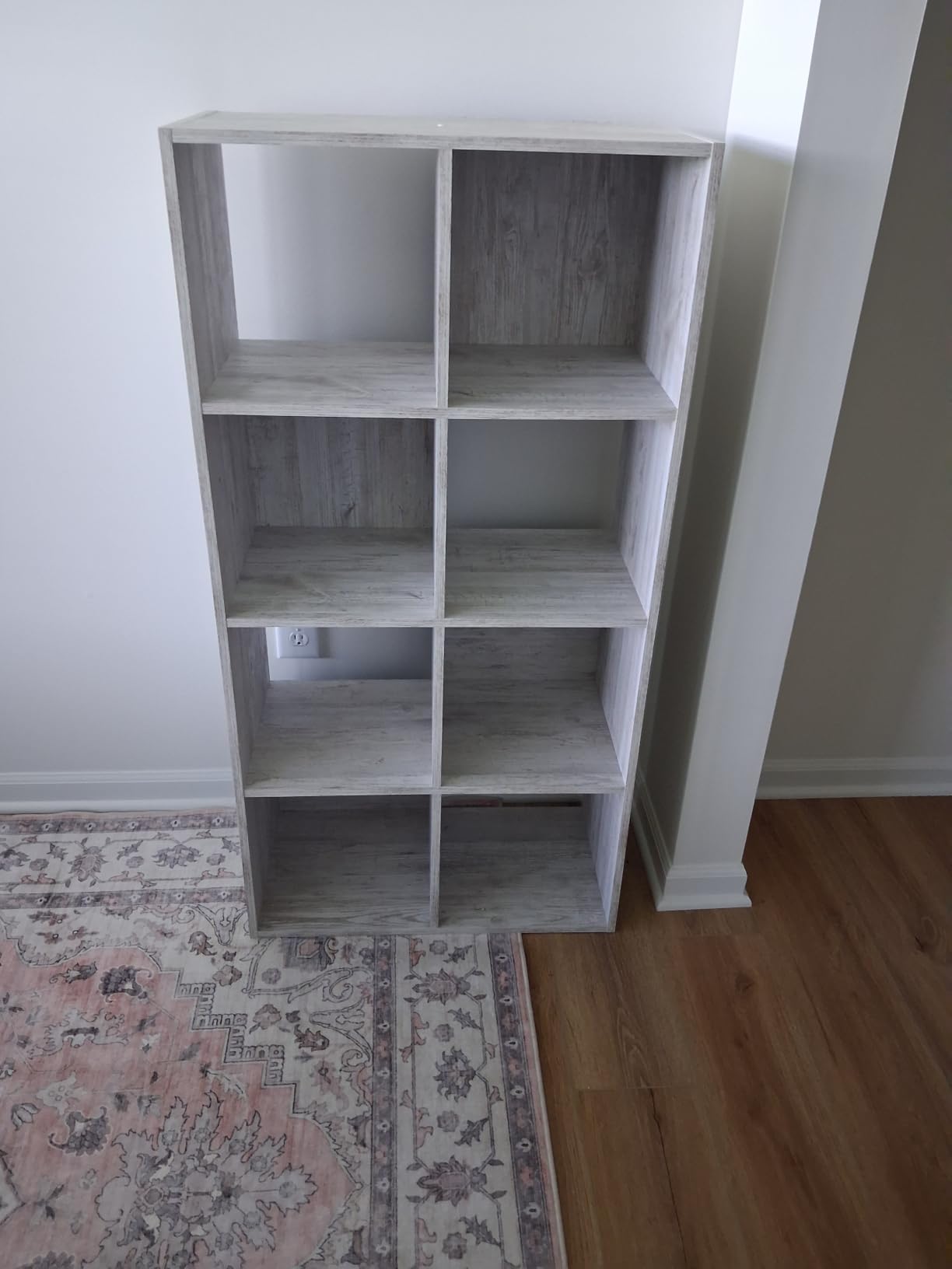 Signature Design by Ashley Paxberry 6 Cube Storage Organizer, Engineered Wood Bookshelf, Quick 20-Minute Assembly, Dual-Orientation Storage Cube for Bedroom or Living Room, Whitewash customer photo 2