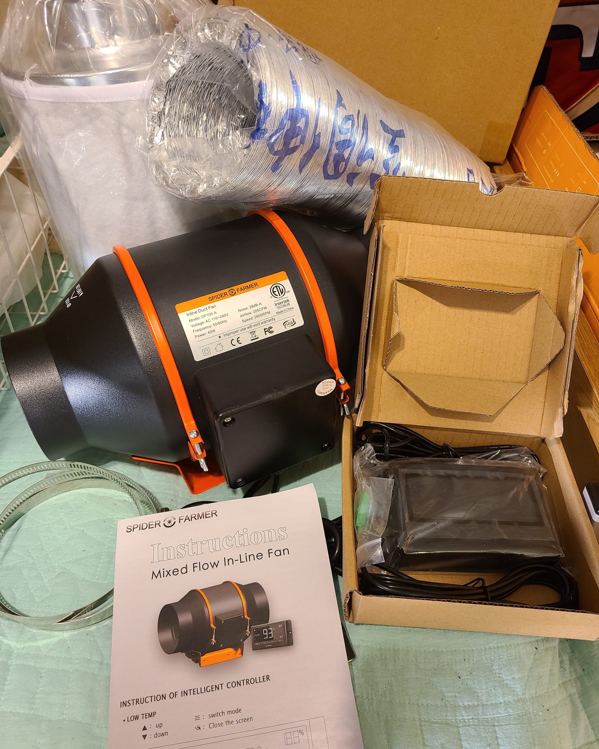 Spider Farmer Air Filtration Kit 4