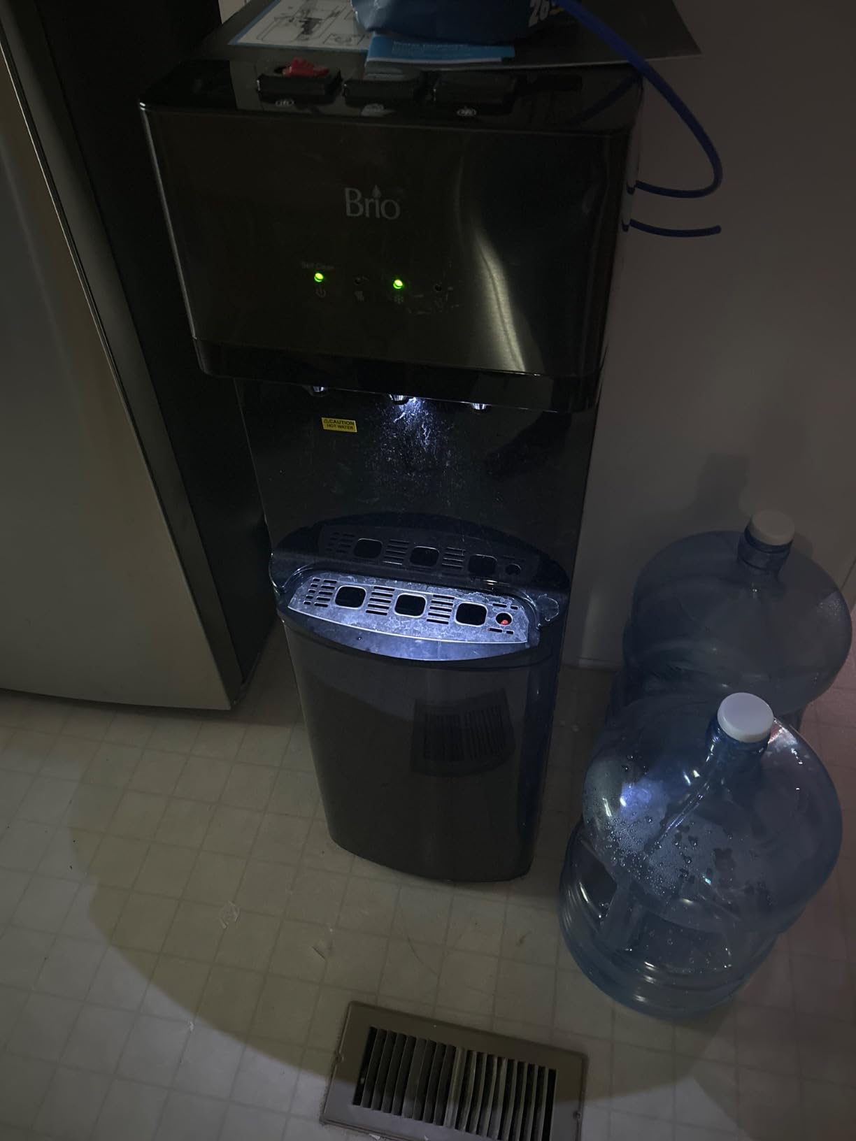 Brio 520 Bottom Load Water Cooler Dispenser for 5 Gallon Bottle w/ 2 Stage Filter | Hot Cold & Room Temp Water Options for Home & Office | Removes Chloron, VOC's, Bad Taste & Chemicals customer photo 1