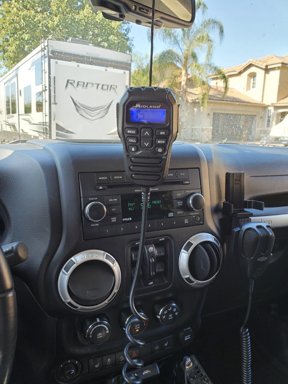 Midland - MXT275VP4-15 Watt GMRS MicroMobile Two-Way Radio - ATVs UTVs and Other Off-Road Vehicles - Overlanding Gear - Extended 3dB gain Roll Bar Mount Antenna Microphone Extension Cable customer photo 1