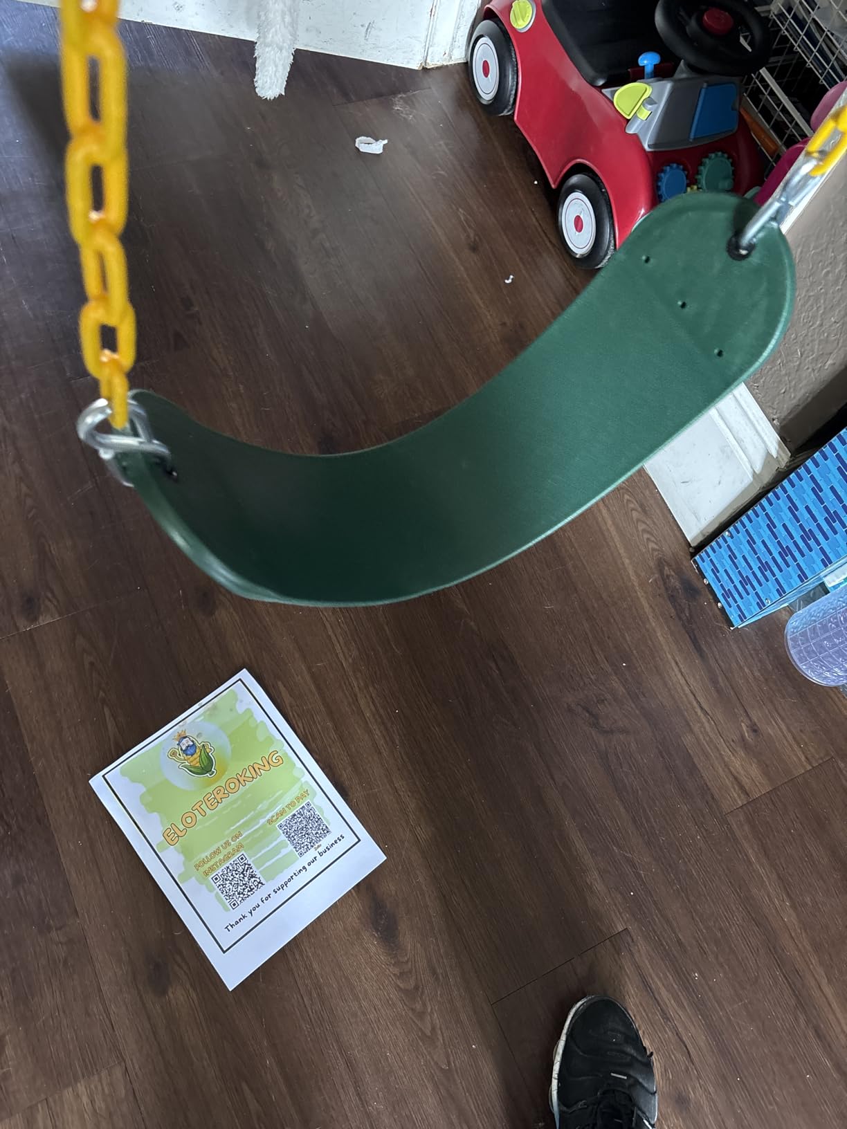 TURFEE Heavy Duty Swing Seat Green Color with 66
