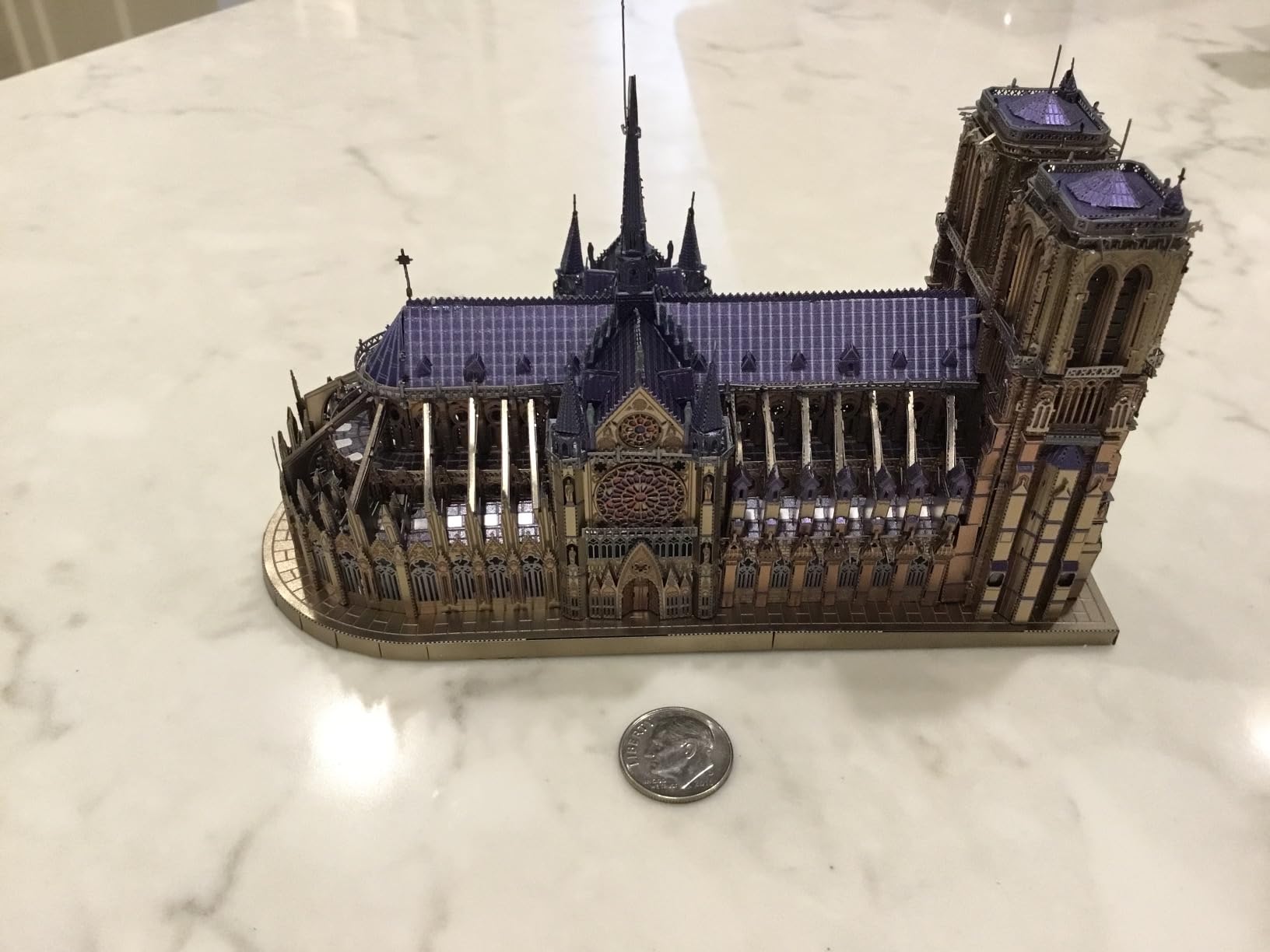 Piececool 3D Metal Puzzles for Adults and Teens, Notre Dame De Paris Church Metal Model Kit customer photo 2