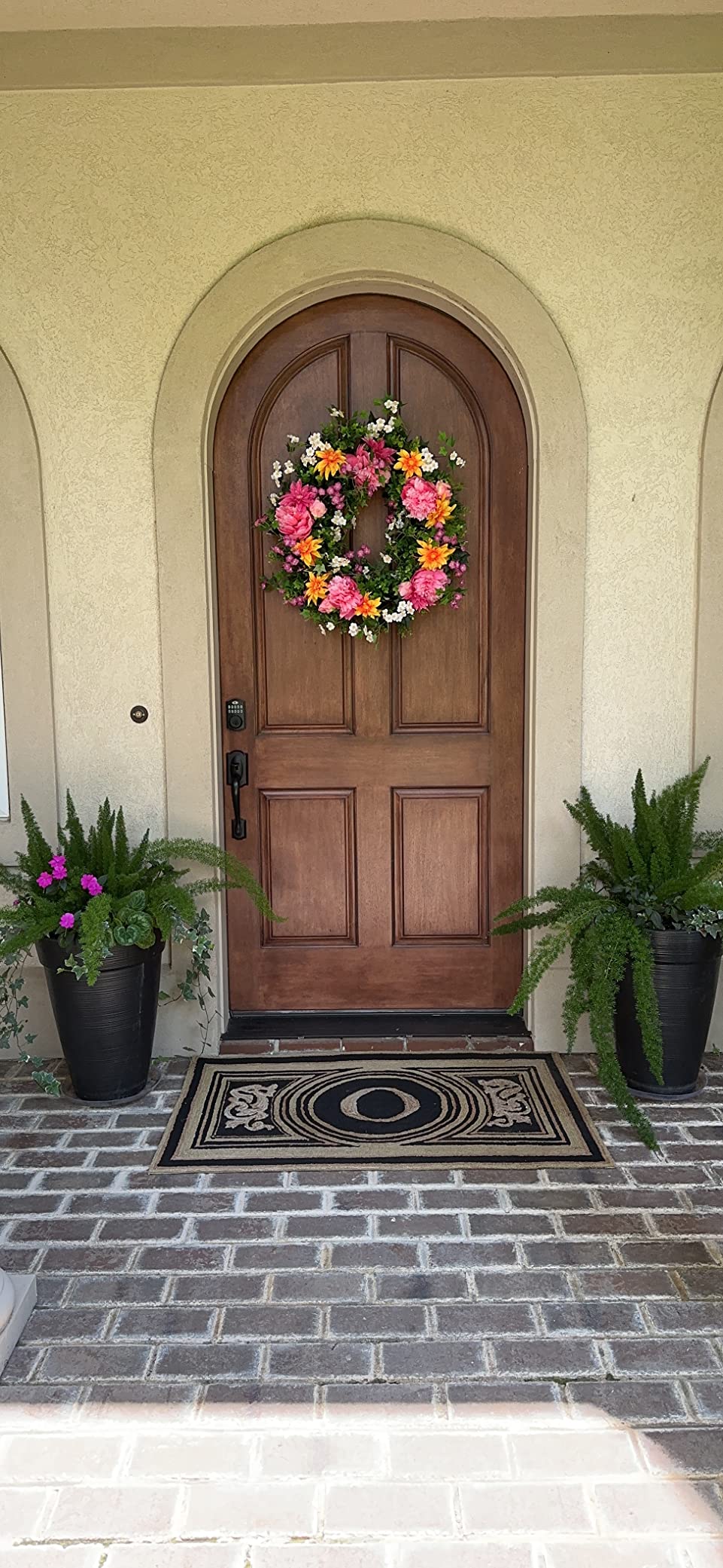 Balsam Hill Outdoor Radiant Peony Spring & Summer Wreath - 30