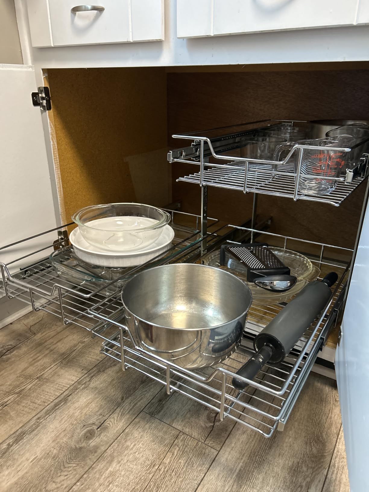 2 Tier Pull Out Cabinet Organizer 14