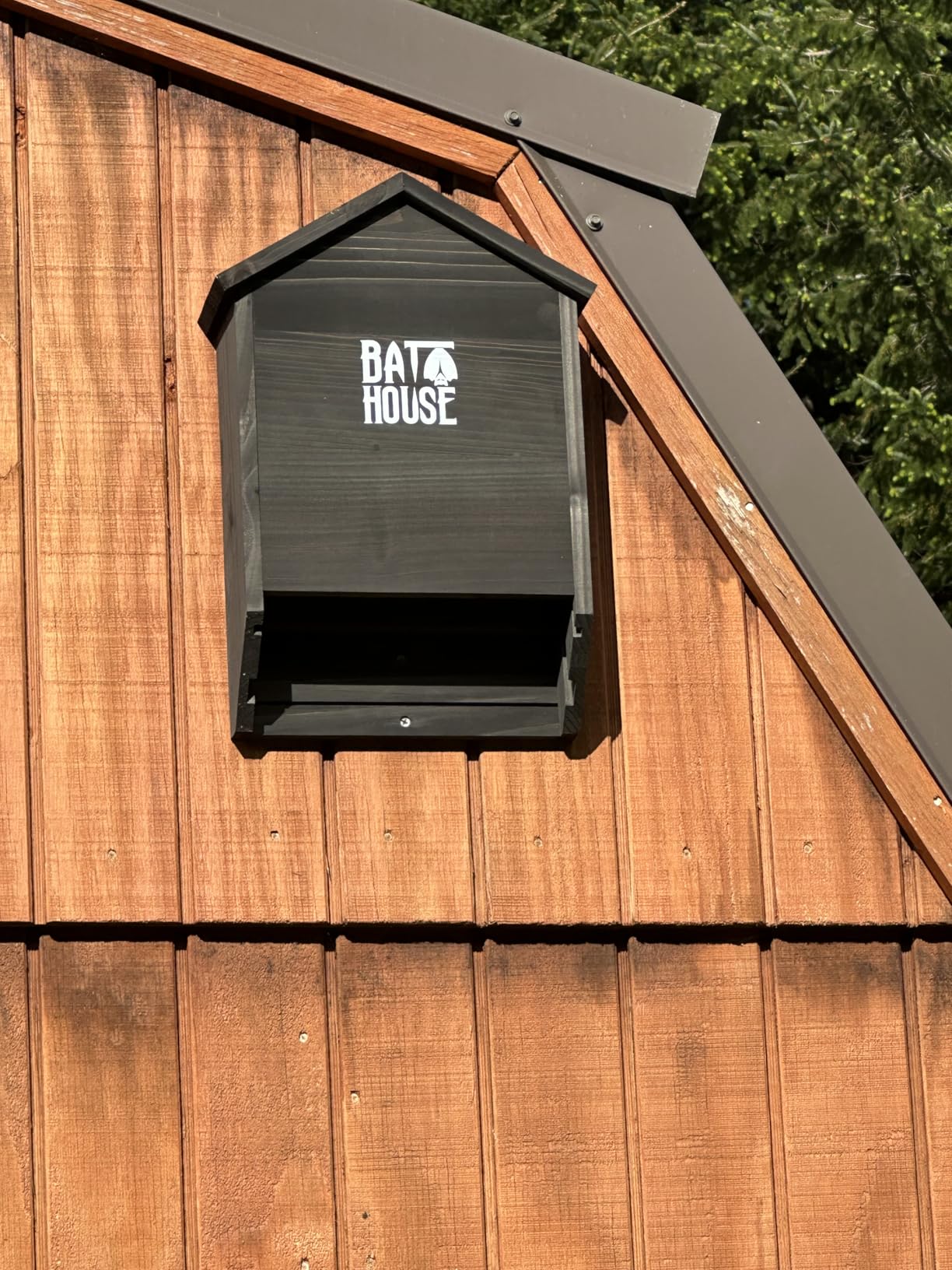 Bat Houses for Outdoors for Tree, 2 Chamber Bat Boxes for Outside to Attract Bats to Land and Roost, Durable and Easy to Hang customer photo 2
