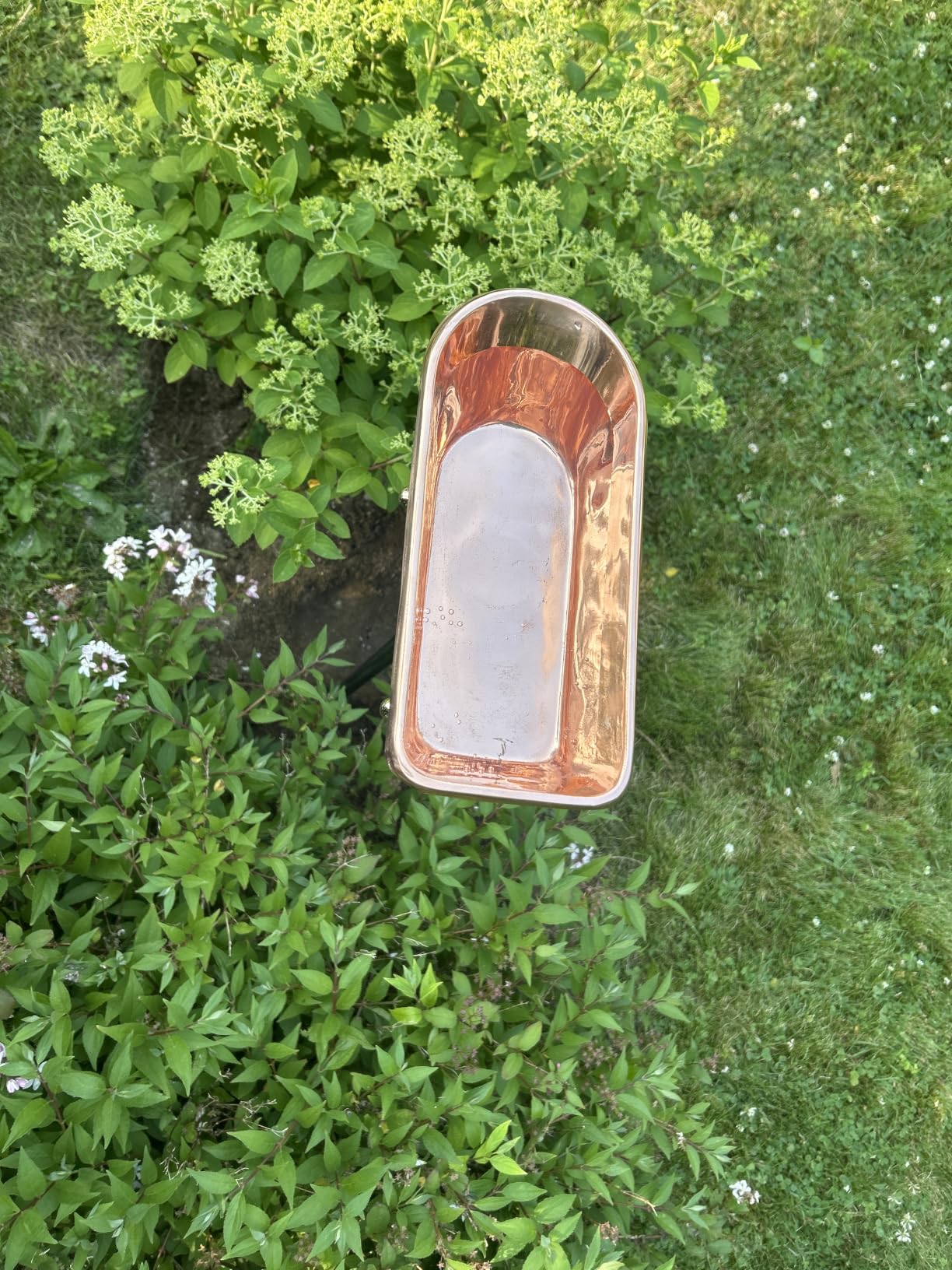 Pure Copper Bird Bath, Featuring Clawfoot Bathtub Design - Polished Copper by Good Directions customer photo 1