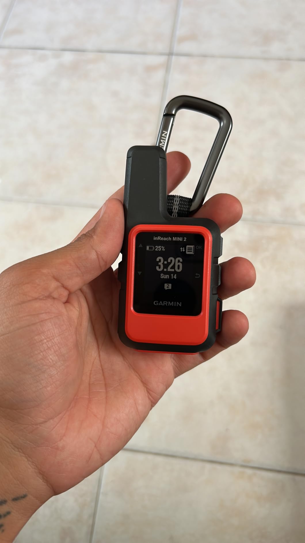 inReach Mini 2, Satellite Communicator, Orange | SOS Satellite Communicator with Navigation, Two-Way Messaging Beyond Cell Service, 24/7 Garmin Response customer photo 2