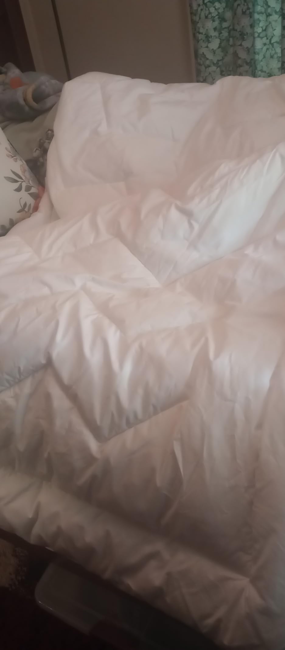Duvet Insert Cotton Comforter Queen Size White Down Alternative Duvet Insert 100% Cotton Shell Quilted Fluffy Comforter Lightweight All Season 4 Corner Tabs Durable Breathable Noiseless customer photo 1