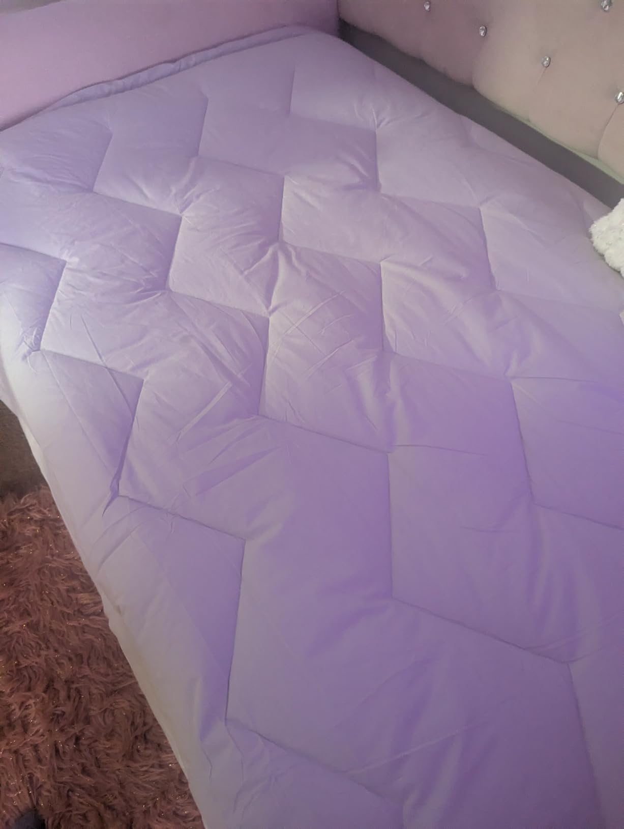 Duvet Insert Cotton Comforter Queen Size White Down Alternative Duvet Insert 100% Cotton Shell Quilted Fluffy Comforter Lightweight All Season 4 Corner Tabs Durable Breathable Noiseless customer photo 2