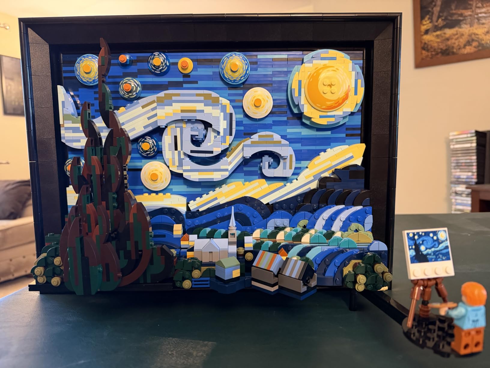 LEGO Ideas Vincent Van Gogh The Starry Night - Building Set for Adults, Ages 18+ - Beautifully Detailed Home Wall Art Decor - Gift for Men & Women - 21333 customer photo 1