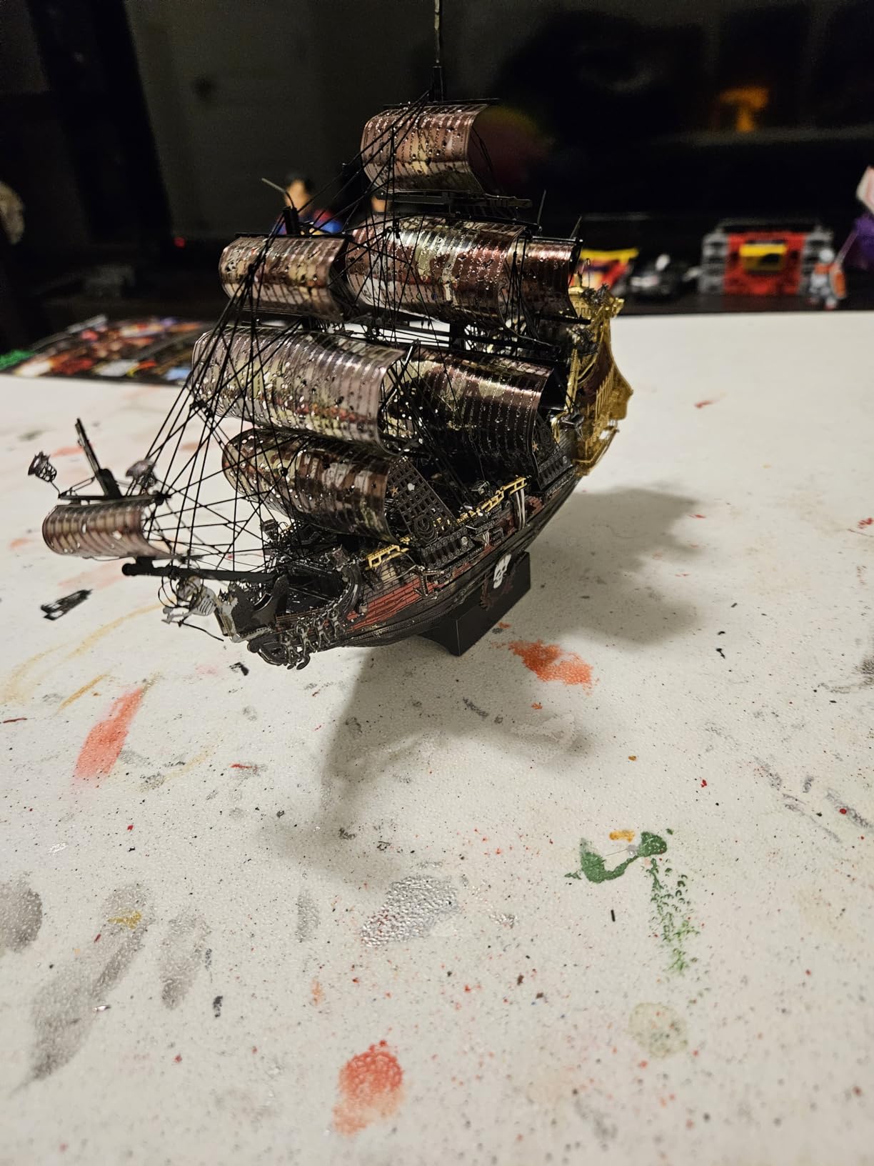 Piececool Metal 3D Puzzles for Adults, Flying Dutchman Pirate Ship Model Kits customer photo 1