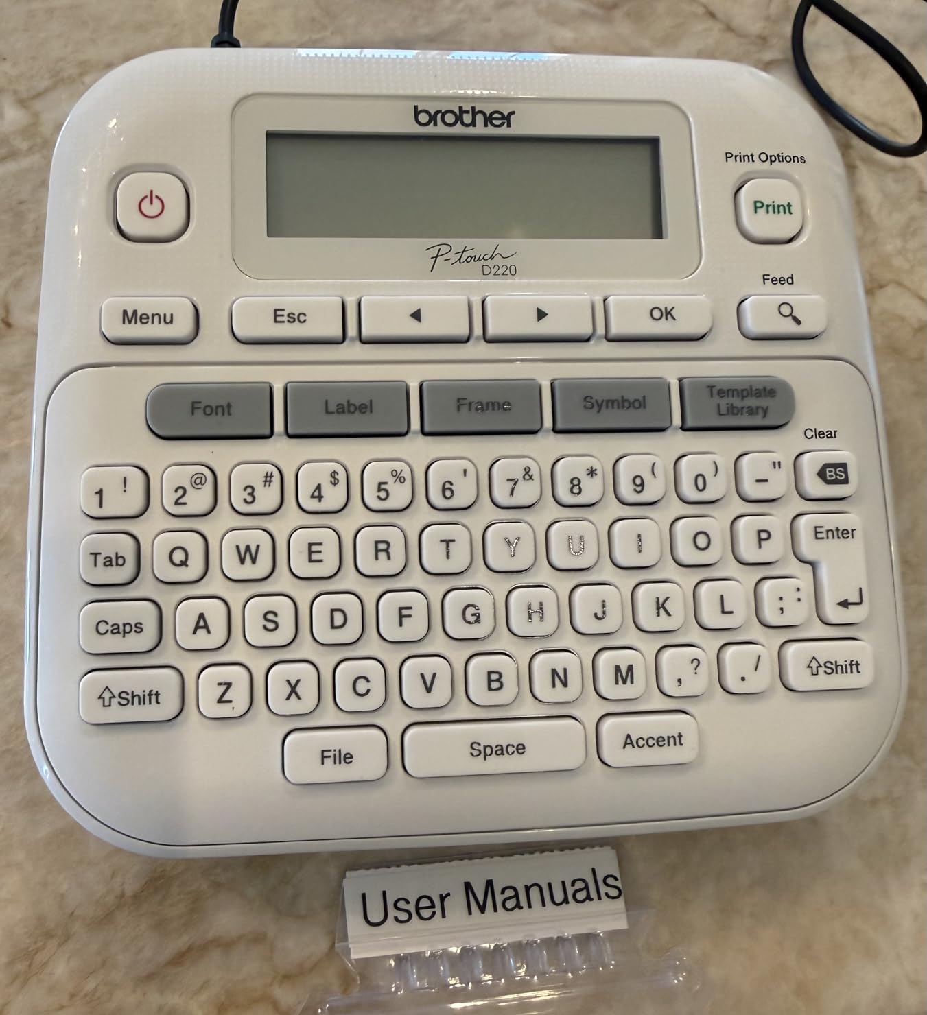 Brother P-Touch PTD220 Home/Office Everyday Label Maker | Prints TZe Label Tapes up to ~1/2 inch White | QWERTY Keyboard, Prints on Brother Tze Laminated Tapes Up to 12mm, 180 Dpi, 2-Line Print, Saves 30 Labels customer photo 2