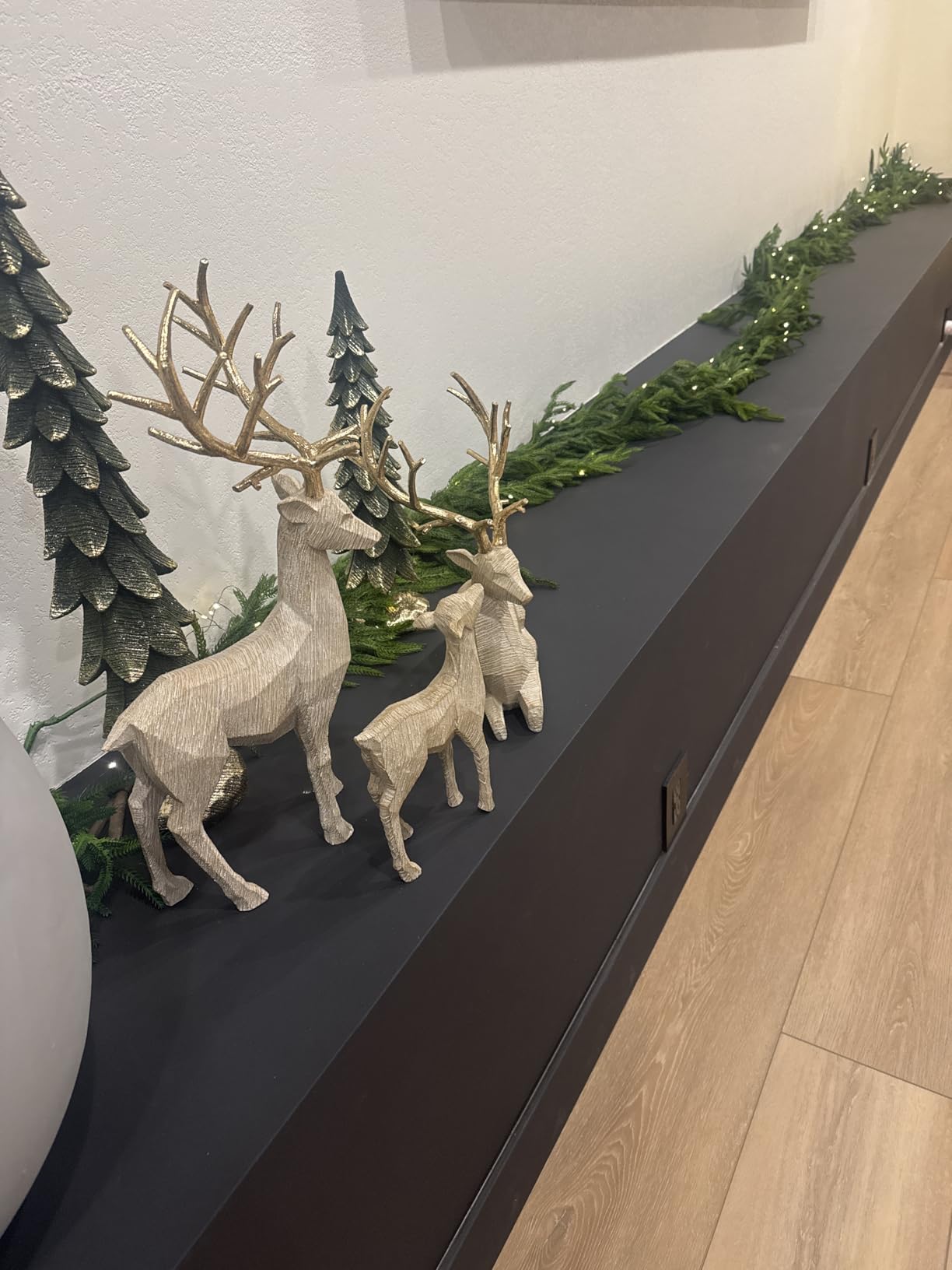 Afloral Real Touch Norfolk Pine Entry/Staircase Garland - 180