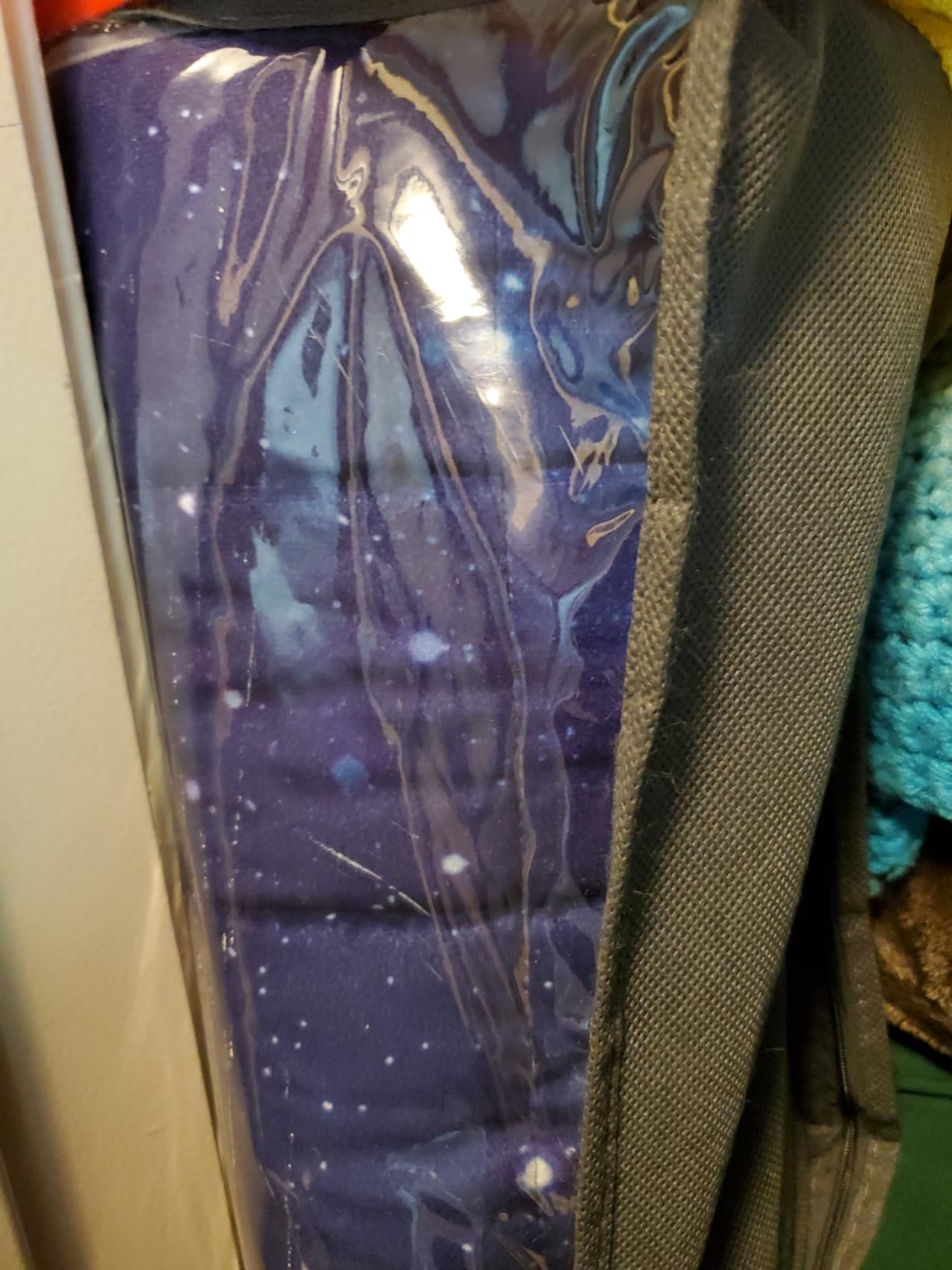 5lbs Weighted Blanket, 36 x 48 Inches, Printing Heavy Blanket 5 Pounds for Children and Teens Ultra Soft and Cozy, Stars, Sensory Items, Nebula Galaxy customer photo 1