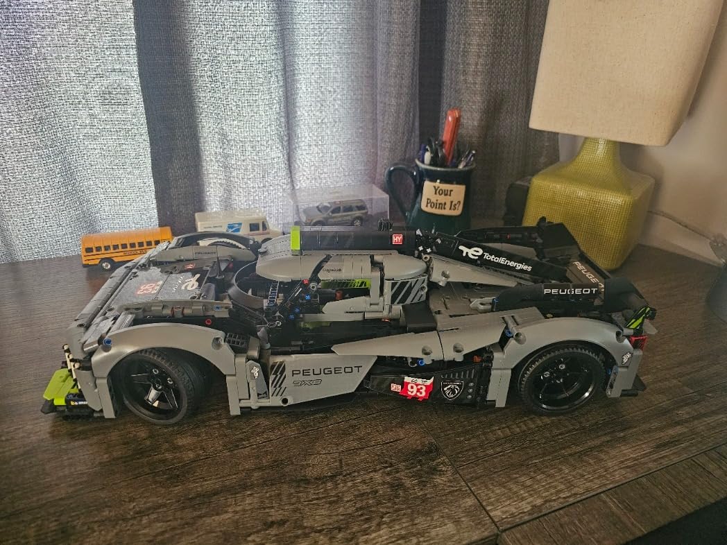 LEGO Technic Peugeot 9X8 24H Le Mans Hybrid Hypercar 42156 Collectible Race Car Building Kit for Adults and Teens, 1:10 Scale Racing Car Model, Gift for Motorsport Fans customer photo 1