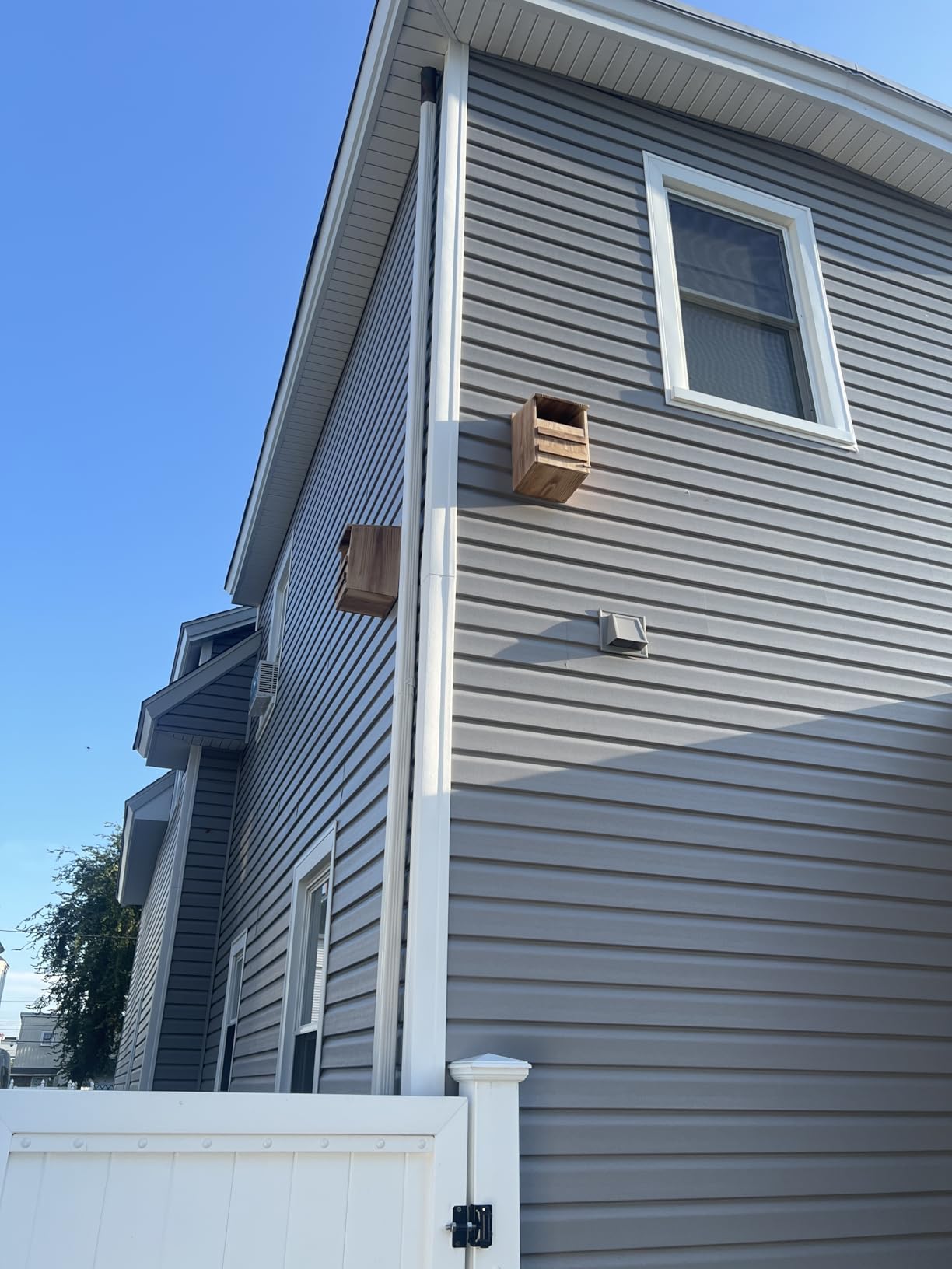 Barn Owl Nesting Box - Large, Cedar, Preassembled, Easy-Hang | Traditional Cedar Wood Owl Box with front-access door for easy cleaning, attracts screech owls and backyard birds. customer photo 2