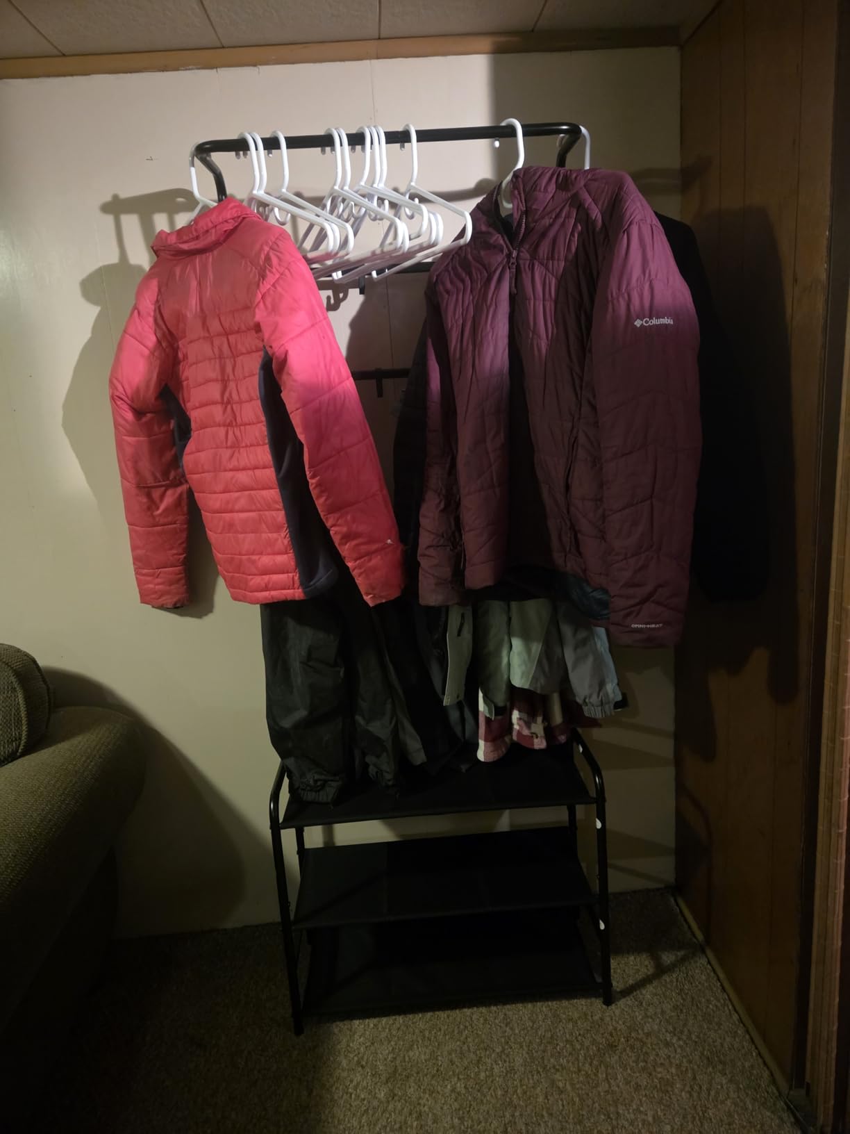 Simple Houseware Coat Rack with Shelf, Standing Hall Tree with Hooks, Black | For Entryway, Bedroom, Office, Black Metal Clothes Hanger Stand for Coats, Hats, Jackets, Bags customer photo 1