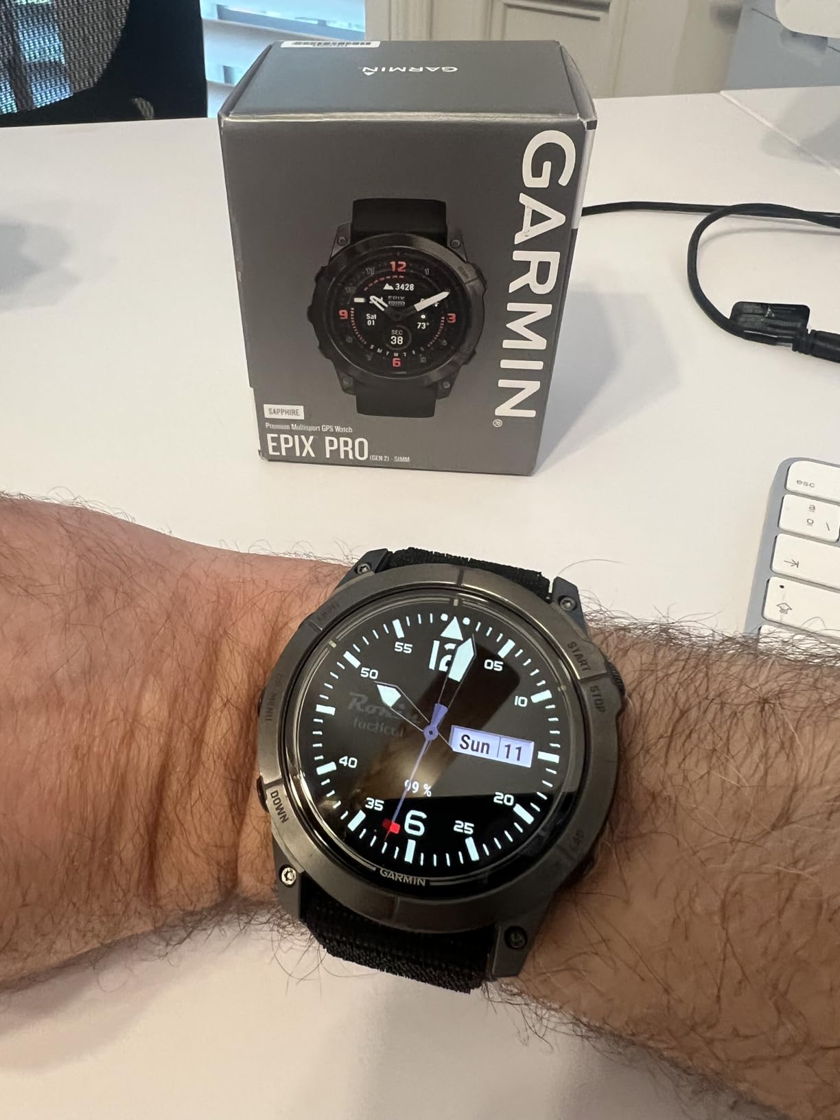 Garmin epix Pro (Gen 2) Sapphire, High Performance Smartwatch, 47mm, Black | Premium Multisport GPS Smartwatch, AMOLED Display, Built-In Flashlight, Advanced Training Metrics & Recovery Insights customer photo 1