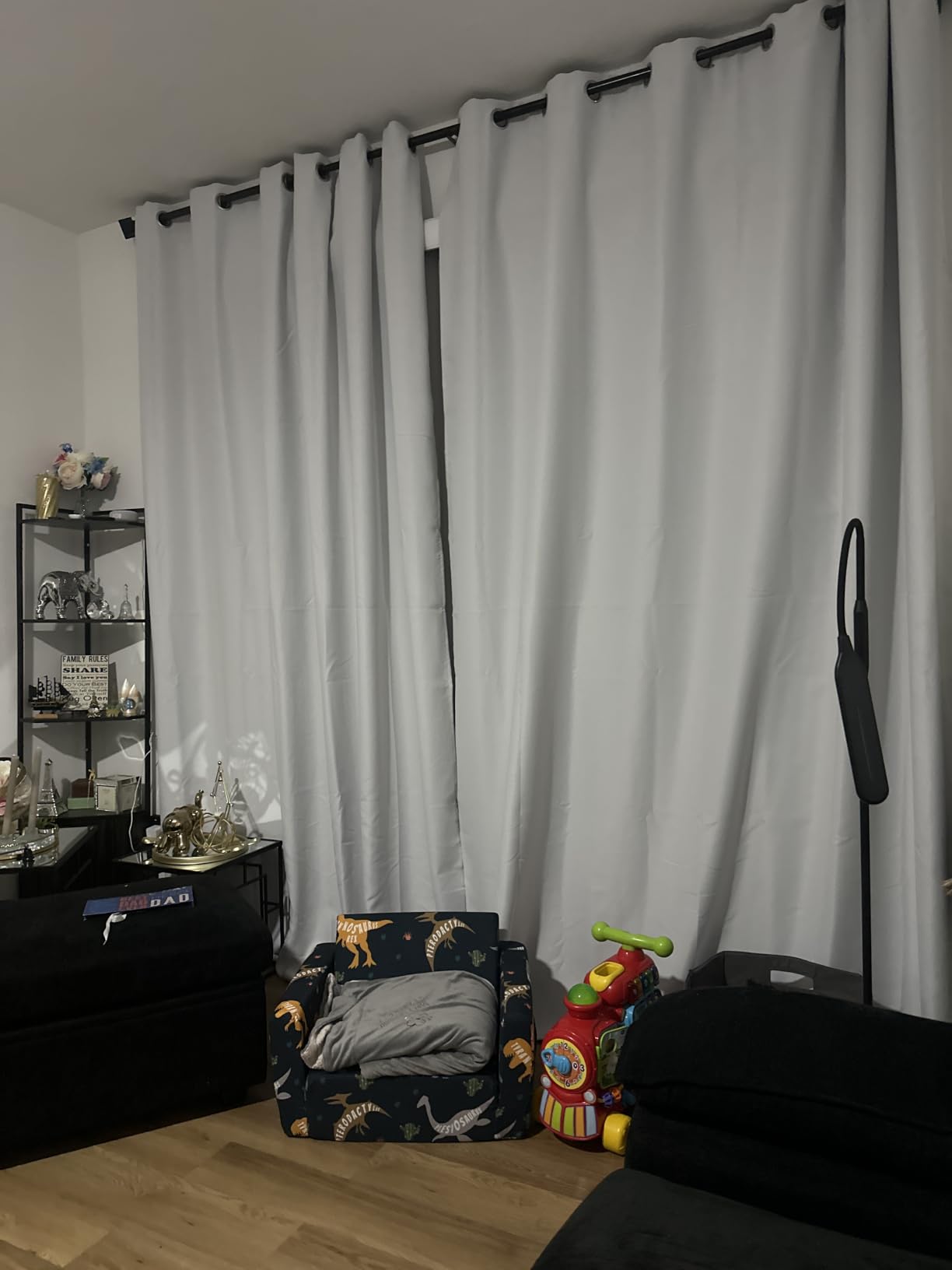 Extra Wide Blackout Curtains Panels Thermal Insulated Room Darkening Drapes for Large Windows customer photo 2