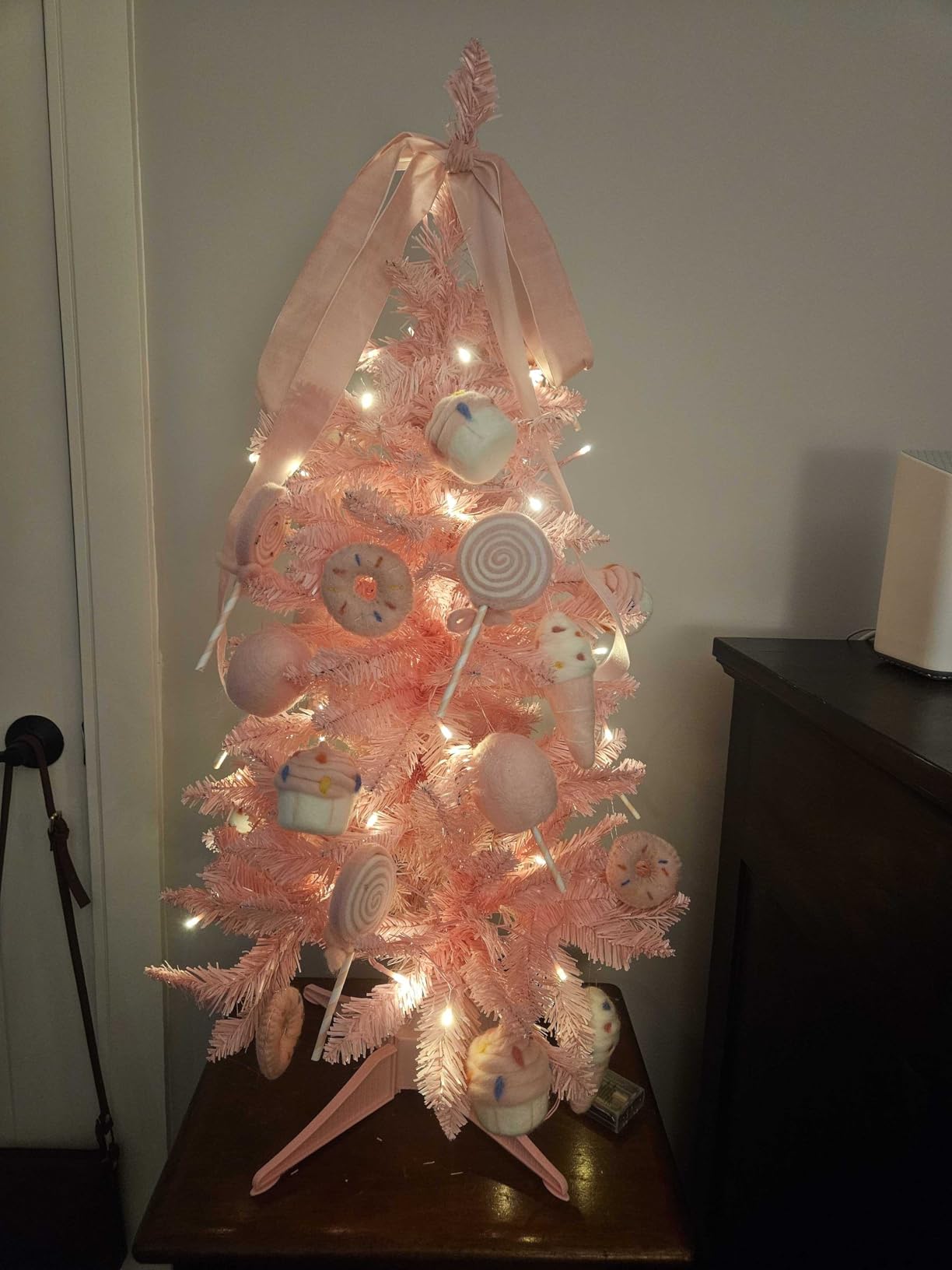 3FT Artificial Small Christmas Tree Mini Tabletop Decor Green with Stable Base customer photo 1