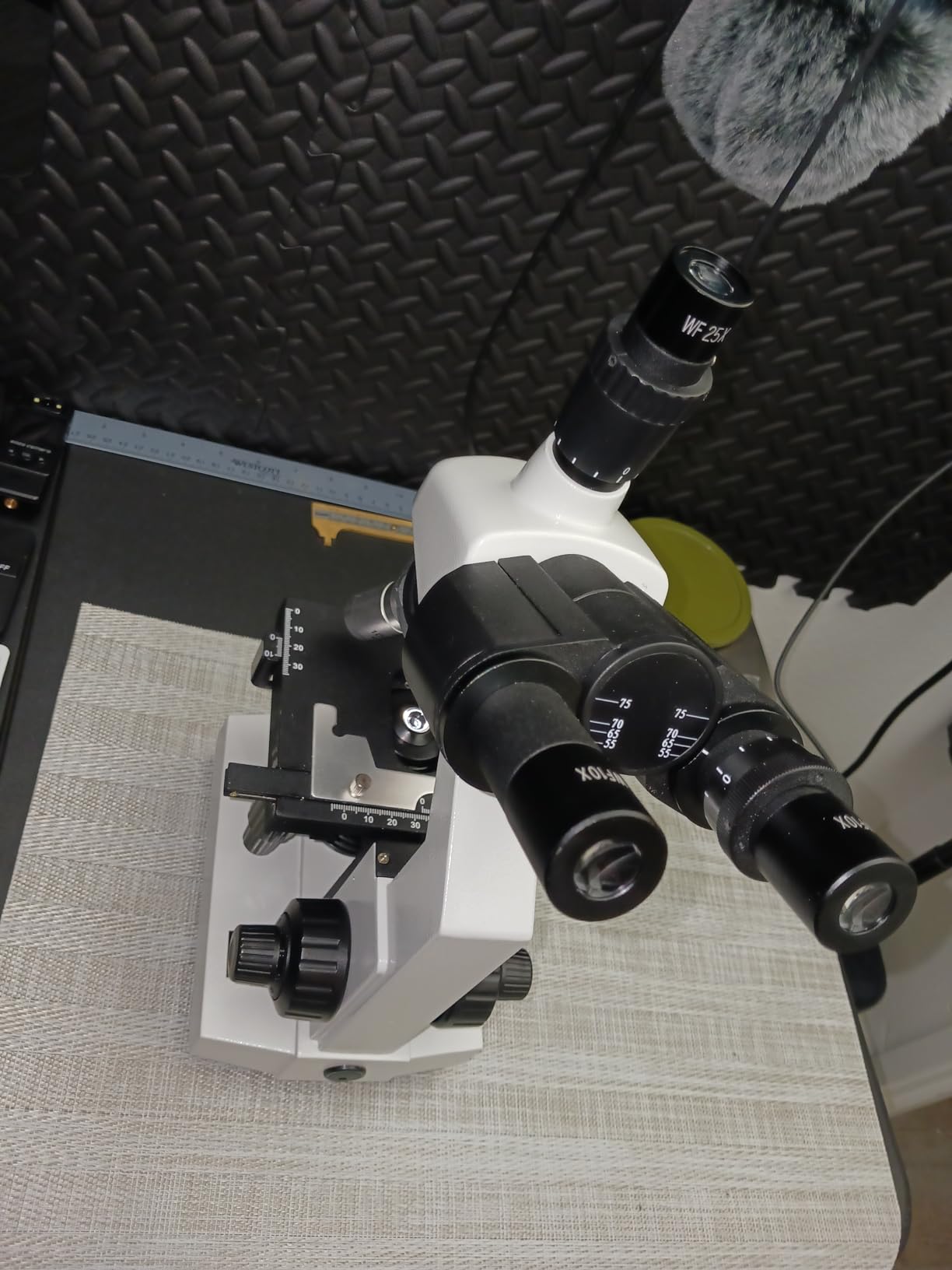 Compound Trinocular Microscope, 40X-5000X Magnification, Research Grade Professional Microscope with USB Camera and Mechanical Stage, Microscope for Adults customer photo 2