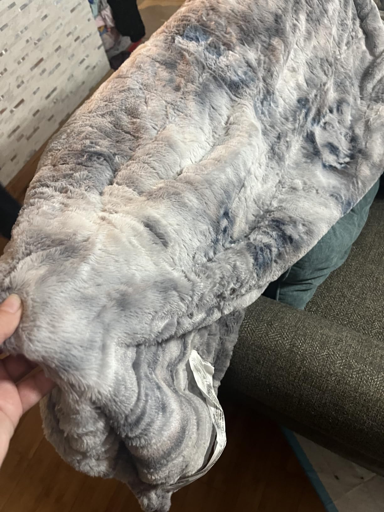 Homemate Heated Blanket Electric Heating Throw 50x60 Plush Faux Fur Sherpa | ETL Certified 2/4/6/8H Auto-Off 10 Heat Levels Overheat Protection Machine Washable, For Cold AC Office Room Cold Sleeper Gift customer photo 1